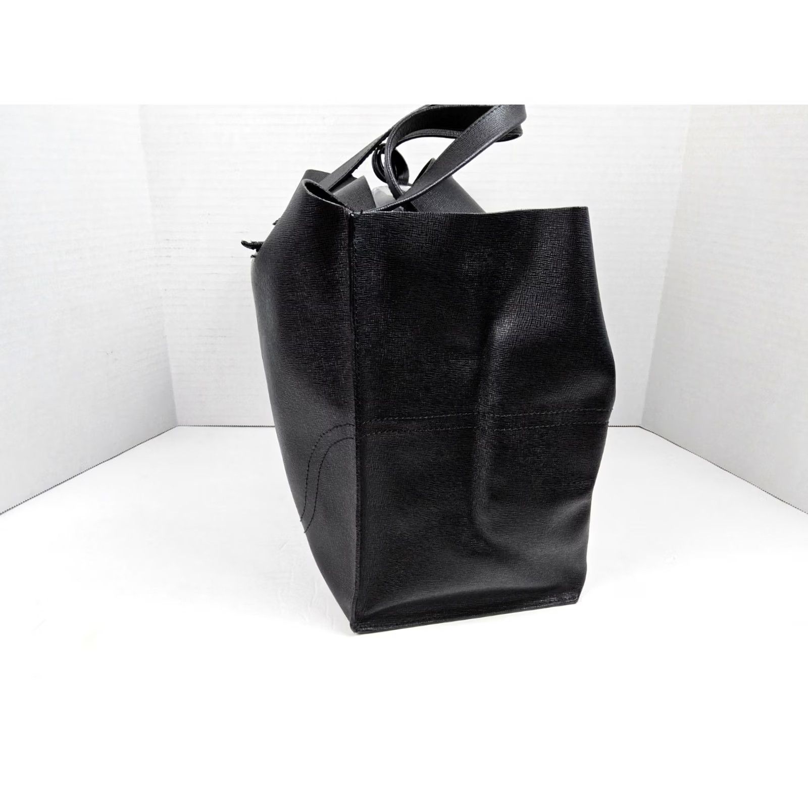 Furla Furla Satchel Leather Handbag Tote Purse With Dustbag Black Double Handles Women Size ONE SIZE - 6 Thumbnail