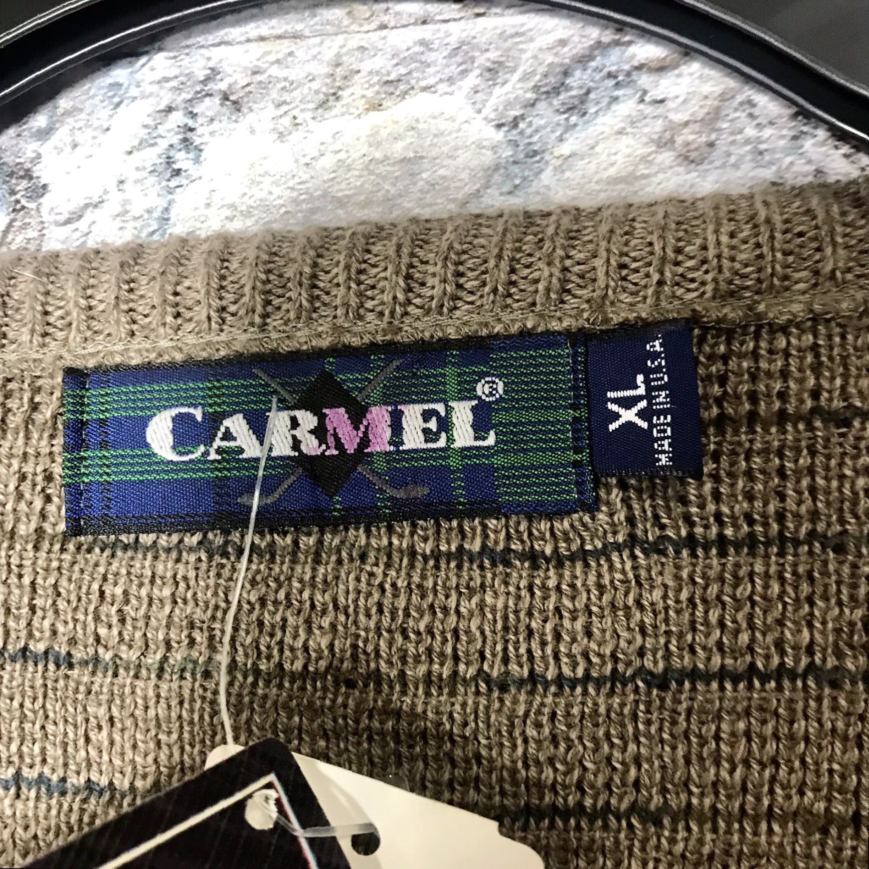 Vintage VINTAGE Carmel Golf Pullover Crewneck Sweater Brown 90s XL Men’s Classic Knit Size US XL / EU 56 / 4 - 4 Thumbnail