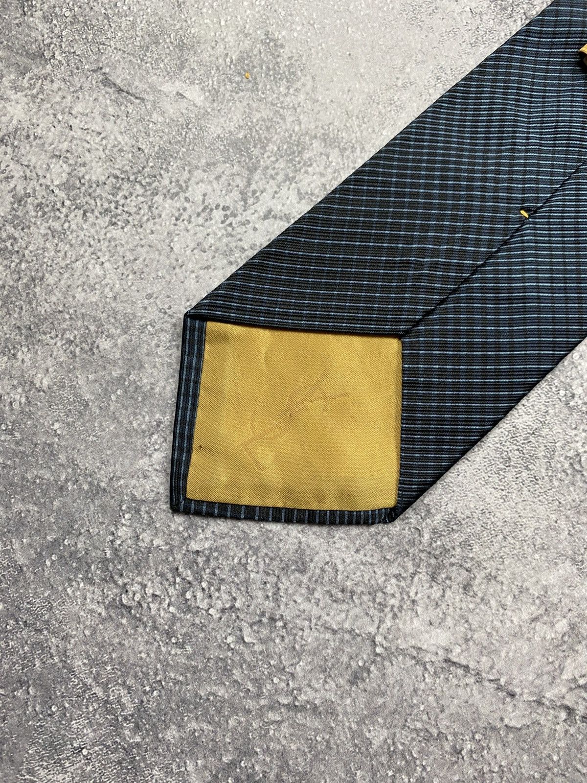 Yves Saint Laurent Vintage Yves Saint Laurent YSL Tie Striped Made in Italy Size ONE SIZE - 10 Thumbnail