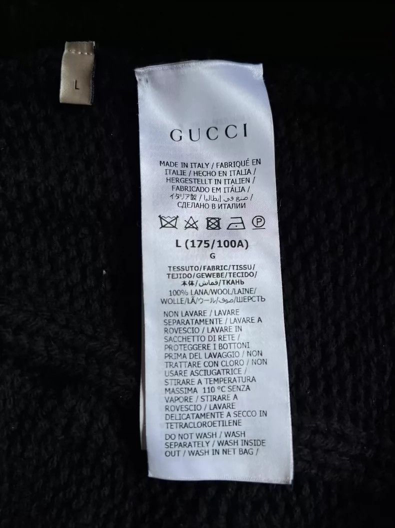 Gucci Gucci Red and green stitching knitted cardigan sweater 2501 Size US L / EU 52-54 / 3 - 5 Thumbnail