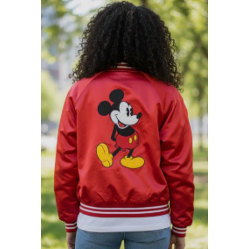 Chalk Line Vintage 90s Disney Minnie Mickey Mouse Satin Jacket Xlarge Size US XL / EU 56 / 4 - 11 Thumbnail