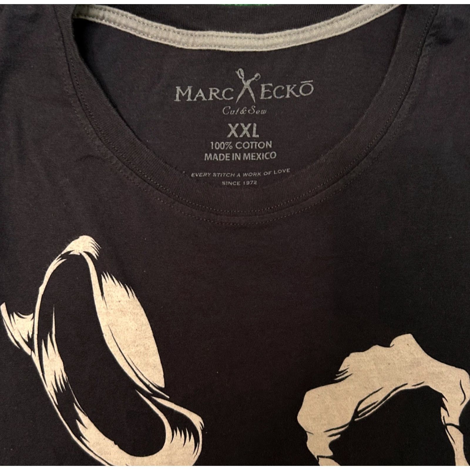 Marcs VINTAGE Marc Ecko Shirt 2XL Black Skull Scissors Grunge 90s Y2K Punk Mens XXL Size US XXL / EU 58 / 5 - 2 Thumbnail