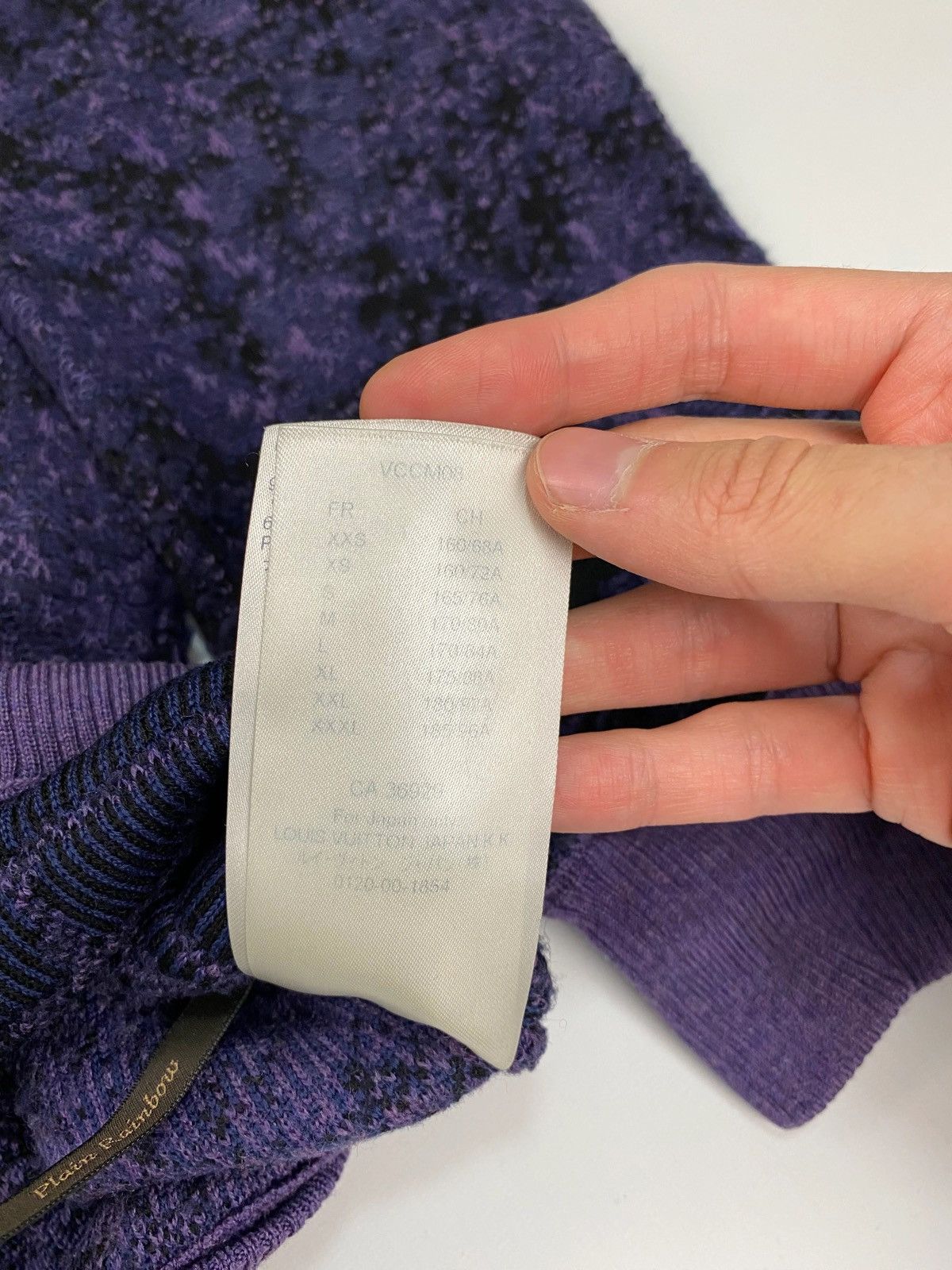 Louis Vuitton LV SS19 RUNWAY BRICK ROAD SWEATER IN PURPLE SIZE:S|L Size US M / EU 48-50 / 2 - 9 Thumbnail