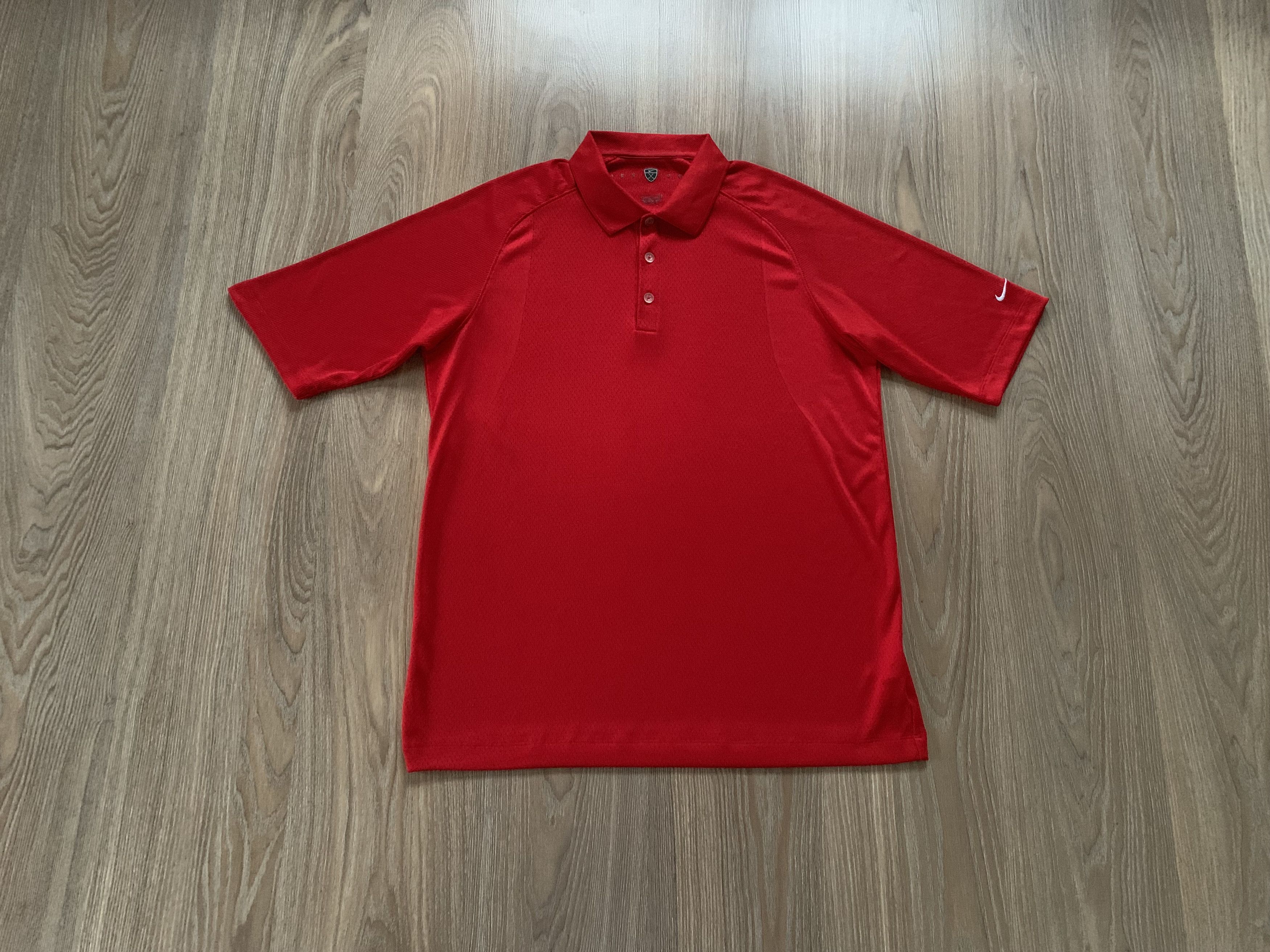 Nike Mens Nike Red Golf Polo Shirt Fit Dry Size US L / EU 52-54 / 3 - 1 Thumbnail
