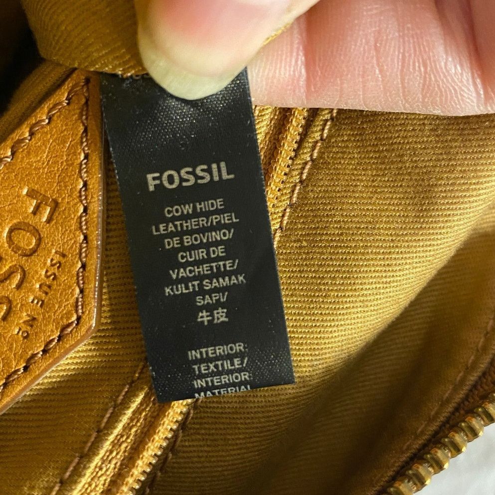 Fossil Retro Woven Leather Crossbody Fossil Tan Multicolor Size ONE SIZE - 6 Thumbnail