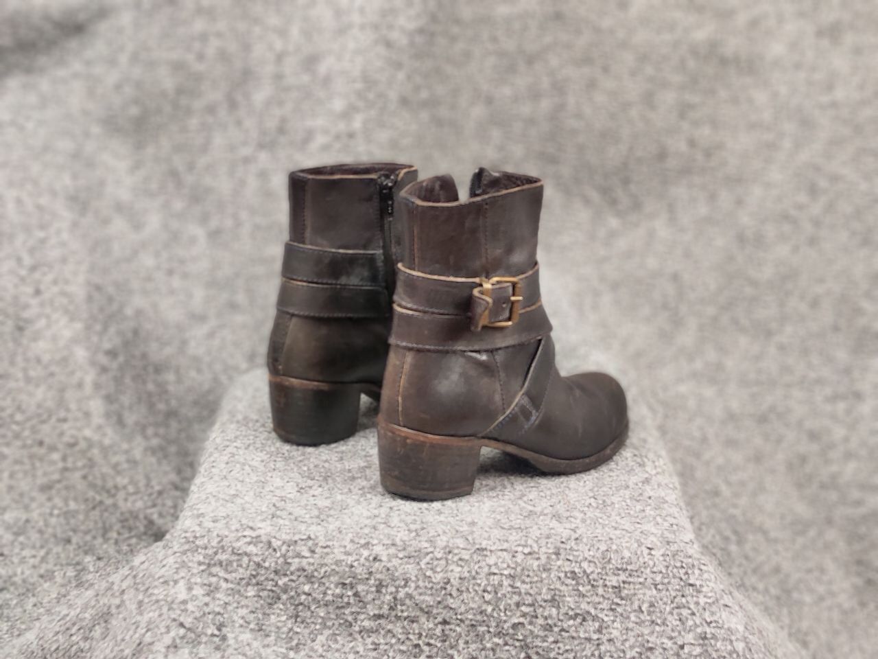 MoMA Moma Handmade Leather Shoes Buckle Wide Width Ankle Boots Size US 5 / IT 35 - 11 Thumbnail