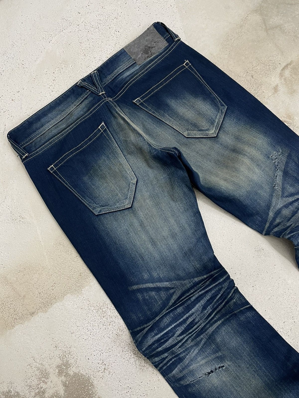 Vanquish Vintage Japan Designer Vanquish Gold Mudwash Flared Denim Size US 32 / EU 48 - 10 Thumbnail