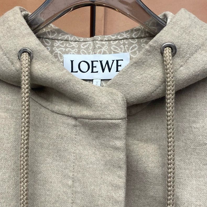 Loewe LOEWE A brown wool coat with double-sided old-fashioned fl Size XS / US 0-2 / IT 36-38 - 5 Thumbnail
