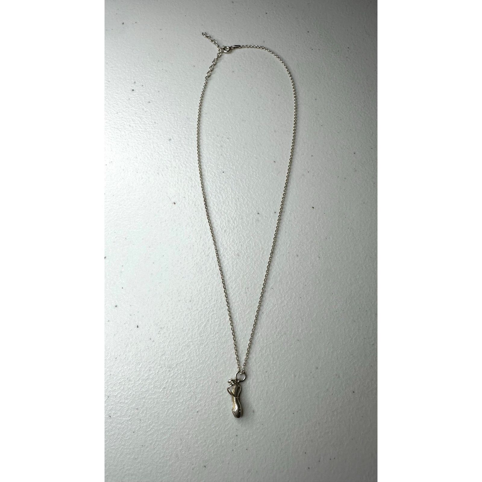 & Other Stories 925 Sterling Silver Ballet Pointe Shoe Slipper Pendant Size ONE SIZE - 1 Thumbnail