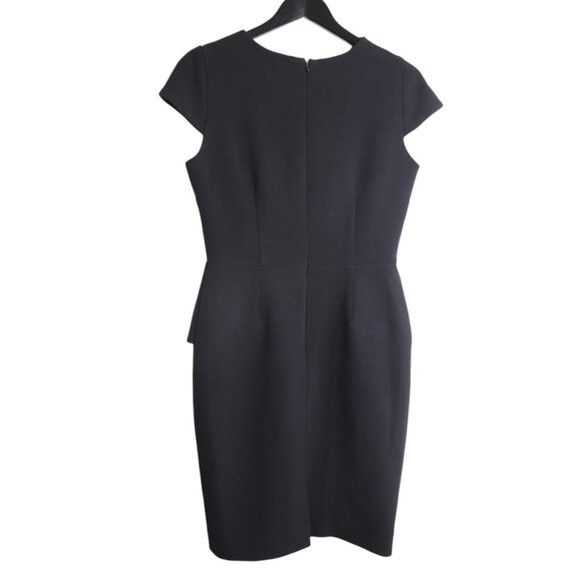 Other Sandra Angelozzi Cap Sleeve Black Elegant Peplum Dress Size XXS / US 00 / IT 34 - 3 Thumbnail
