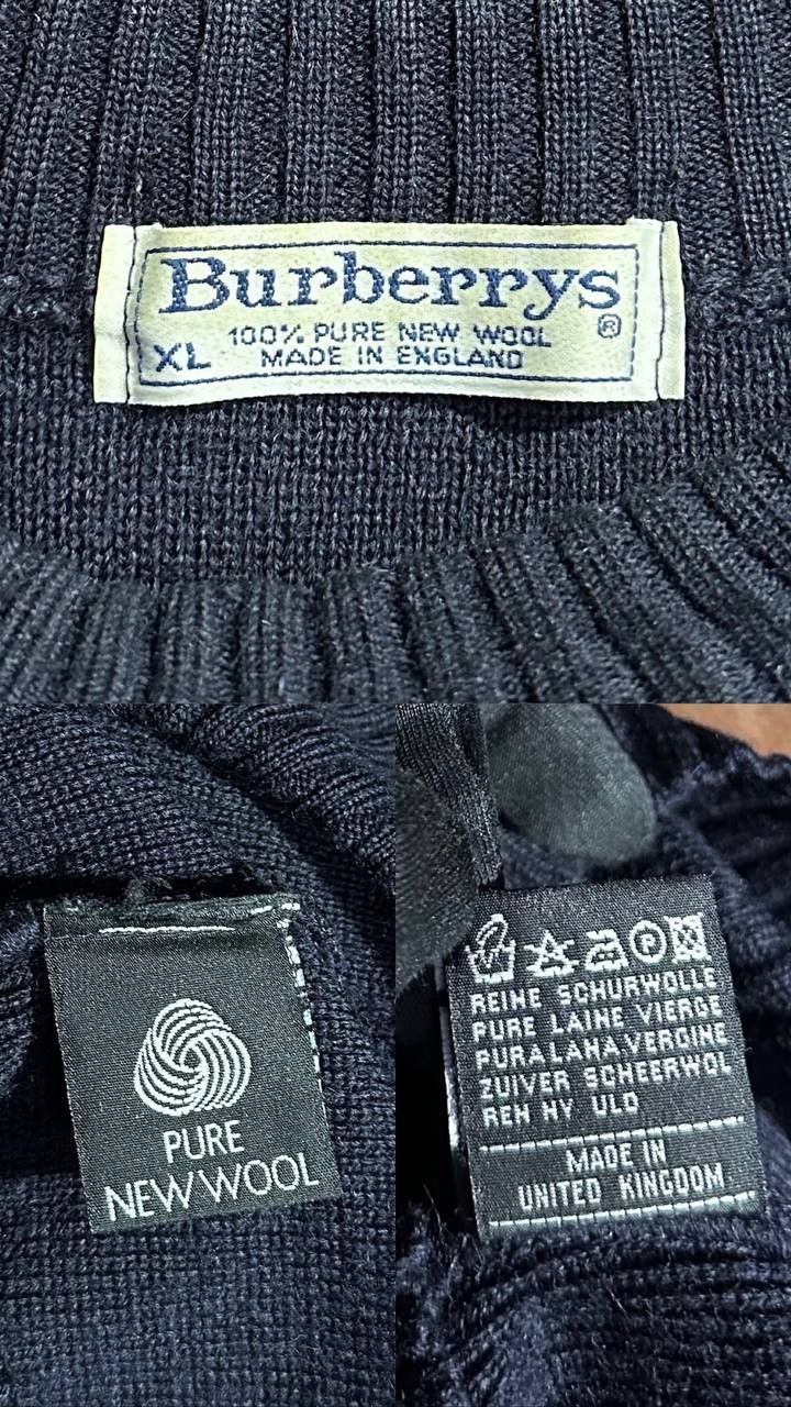 Burberry × Vintage BURBERRYS VINTAGE Wool Suede Sweater Pullover ENGLAND90s 80s Size US XL / EU 56 / 4 - 11 Thumbnail