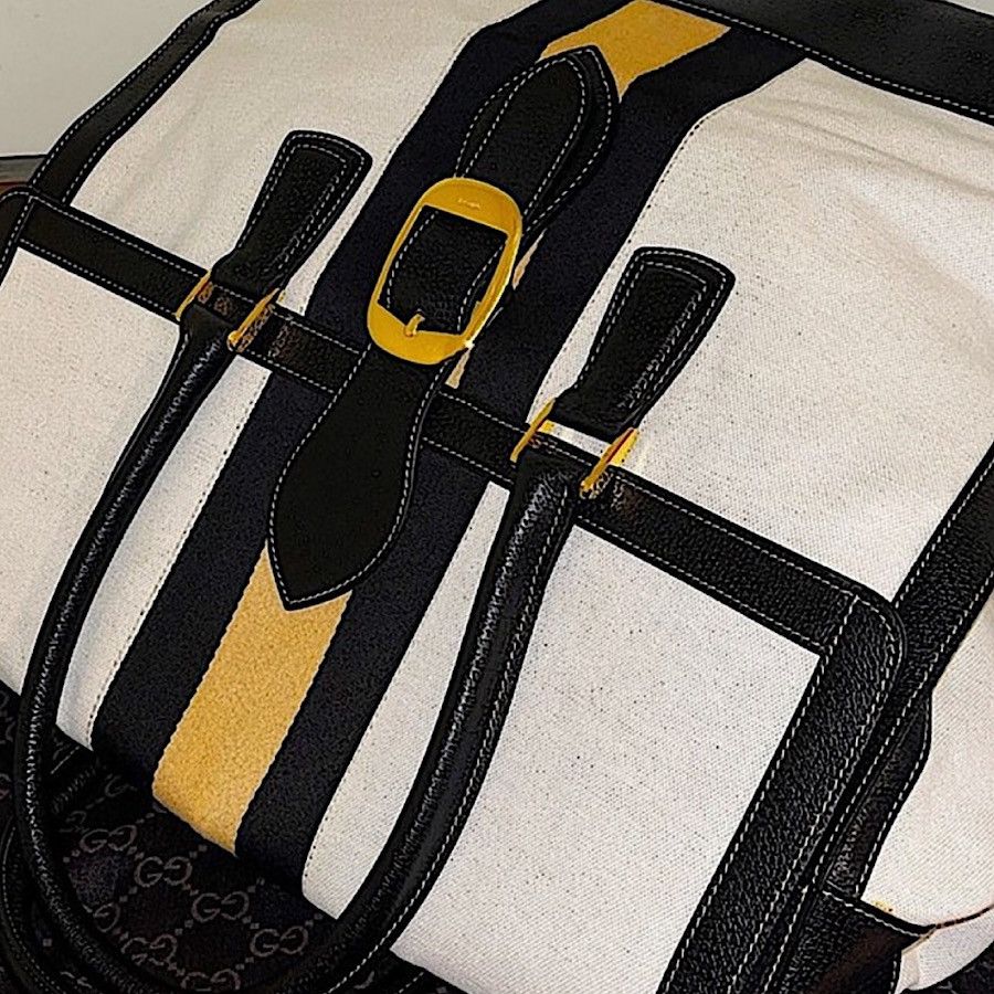Gucci Authentic Gucci Tom Ford Oversized Web Travel Bag Size ONE SIZE - 8 Thumbnail