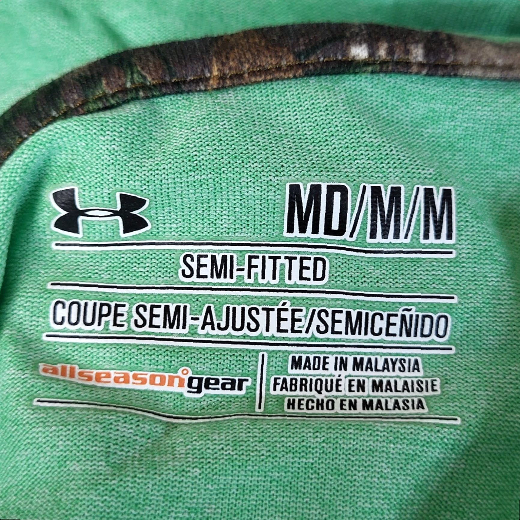 Under Armour Under Armour Hoodie Shirt Mens M Allseasongear Semi-Fitted Teal Green Logo Pullover Long Sleeve Jersey Solid Adult Mens Size US M / EU 48-50 / 2 - 4 Thumbnail