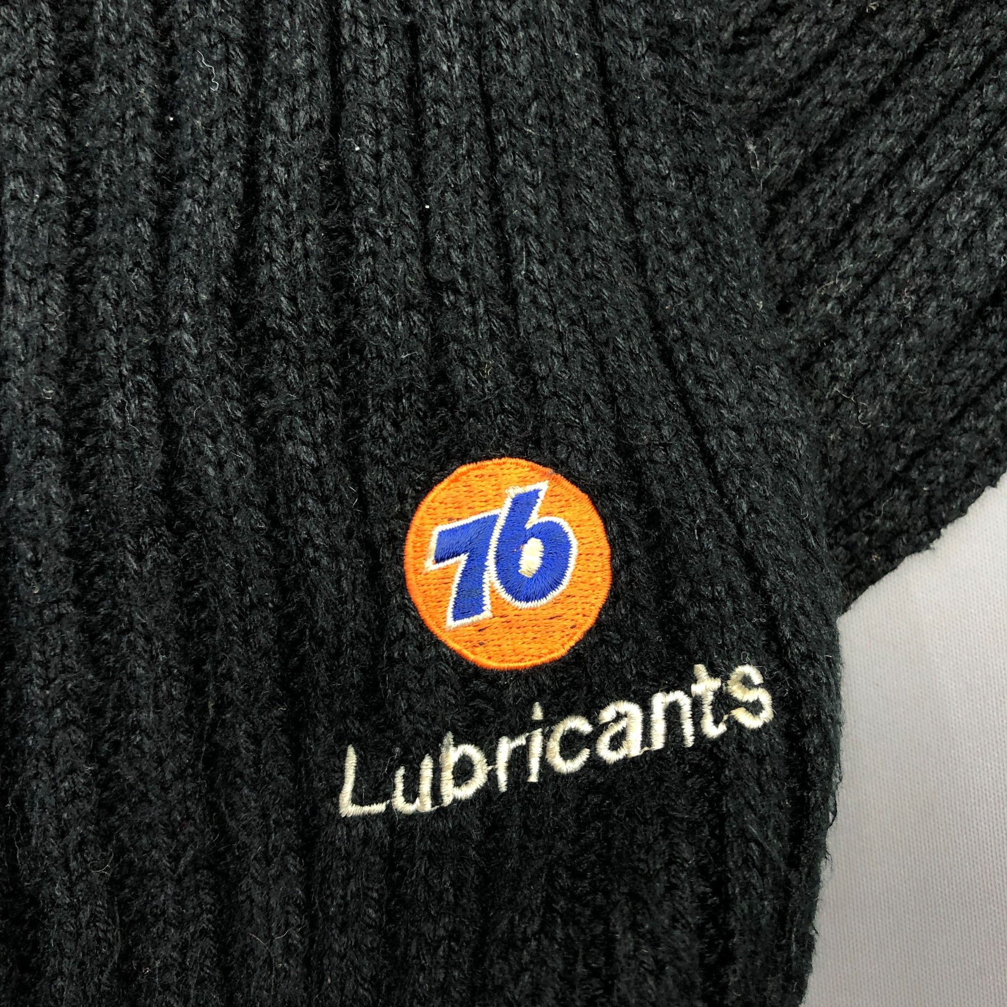Japanese Brand Vintage 76 Lubricant Scarf Muffler Knit Racing Wool Scarves Size ONE SIZE - 4 Thumbnail