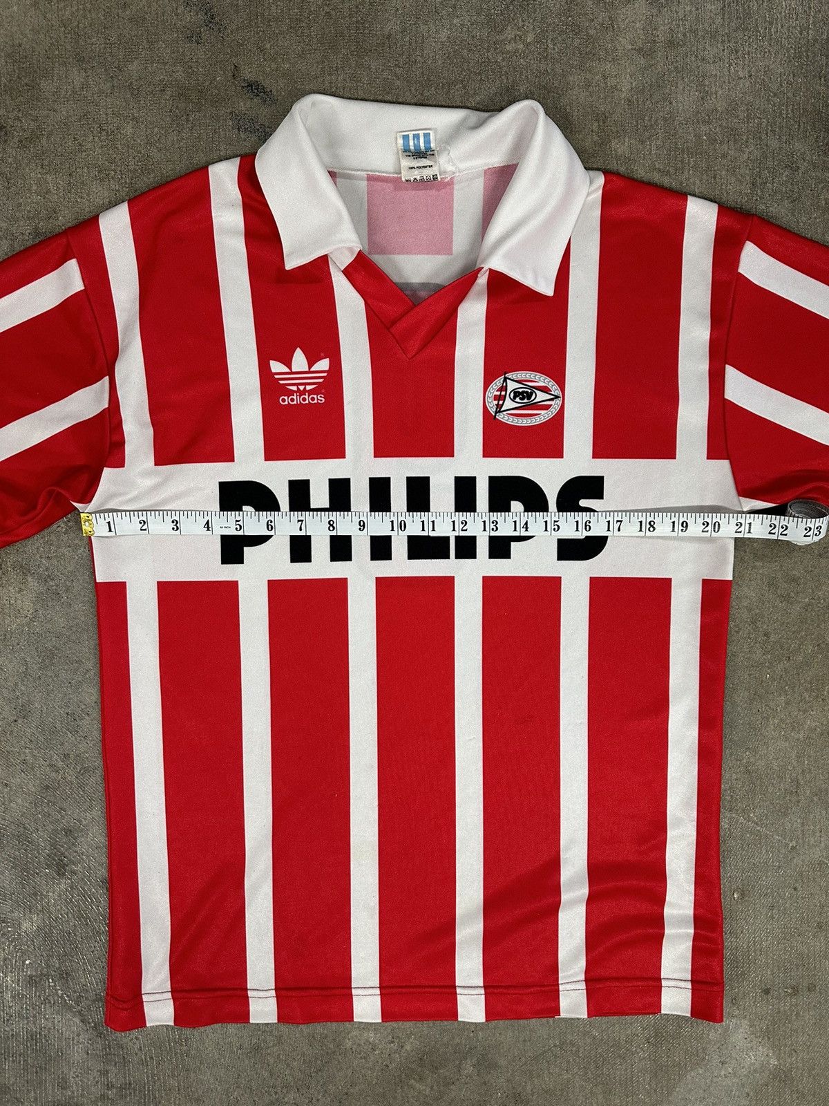 Adidas × Vintage Adidas 90-91 PSV Eindhoven Soccer Jersey Kit Maglia RARE Size US M / EU 48-50 / 2 - 11 Thumbnail