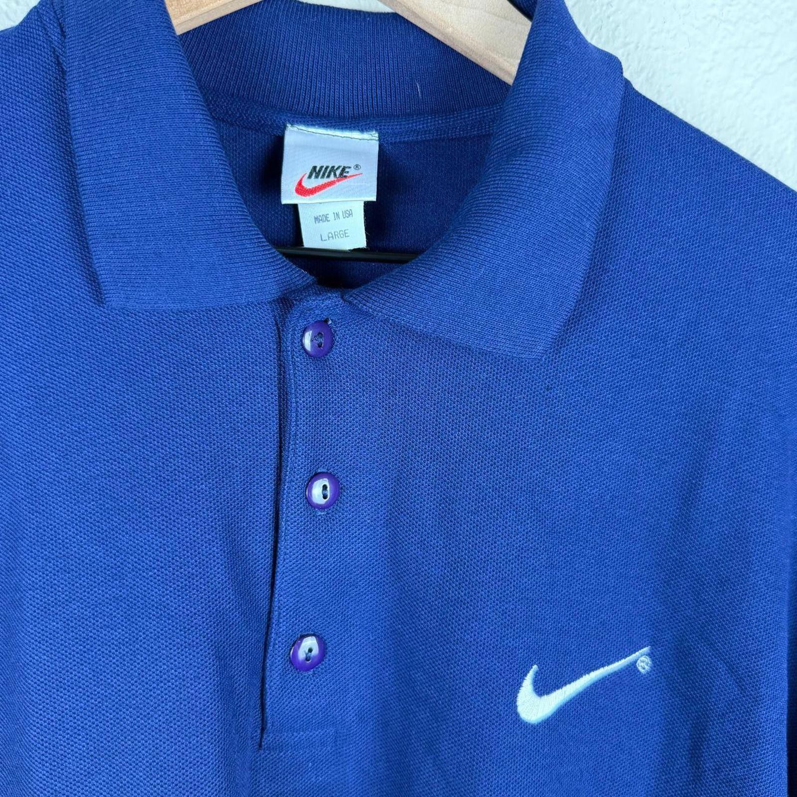 Nike Nike Shirt Men's L Navy Vintage Polo Size US L / EU 52-54 / 3 - 2 Thumbnail