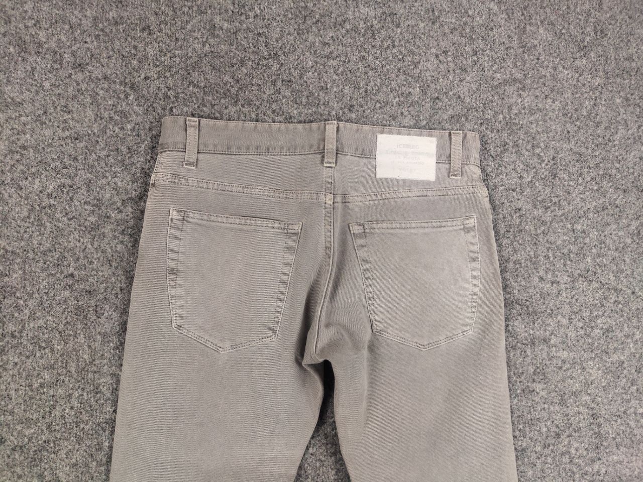 Iceberg Iceberg Design Italy Dark Gray Slim Fit Denim Men's Jeans Size US 31 - 9 Thumbnail