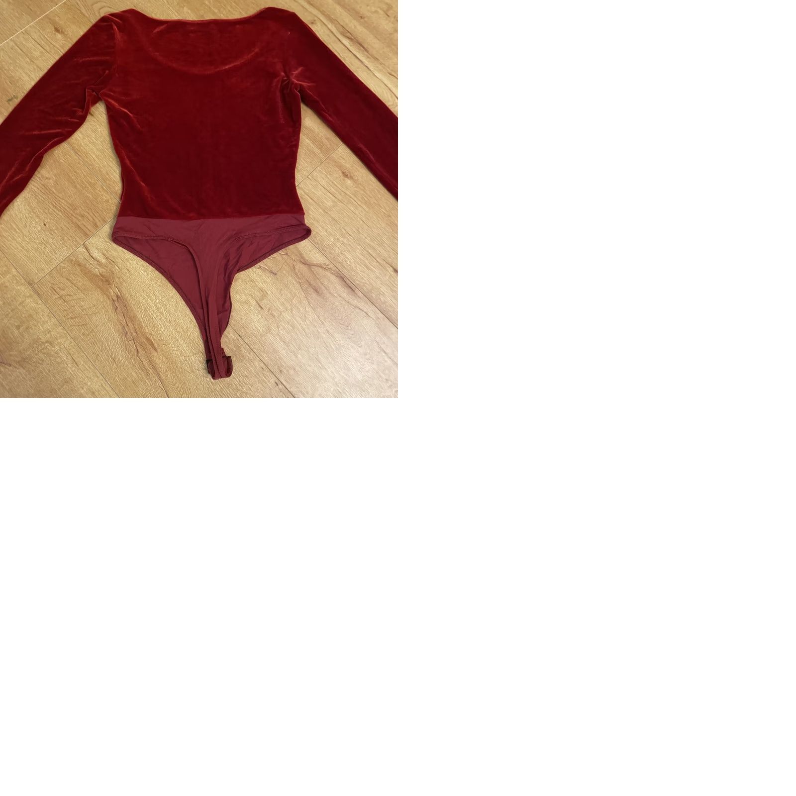 Vintage VINTAGE Bisou Bisou Michele Bohbot Red Velvet Thong Bodysuit Size Small Bodysuit Women Slim Red 90s Party/Cocktail Mens Womens Girls Size S / US 4 / IT 40 - 9 Thumbnail