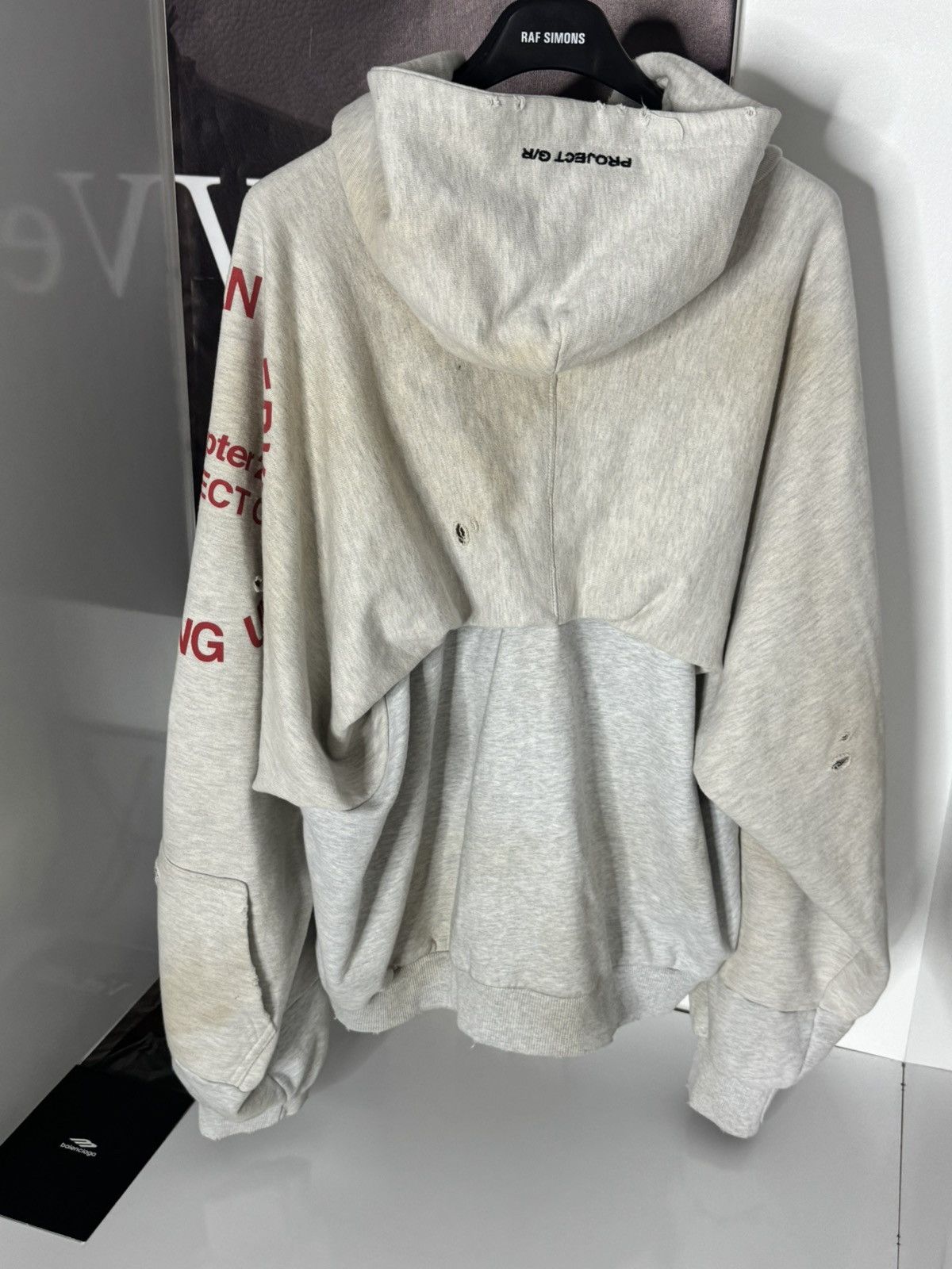PROJECT G/R ✅ Project G/R Army Washed Grey Zip Hoodie Dirty Distressed 1 Size US M / EU 48-50 / 2 - 5 Thumbnail