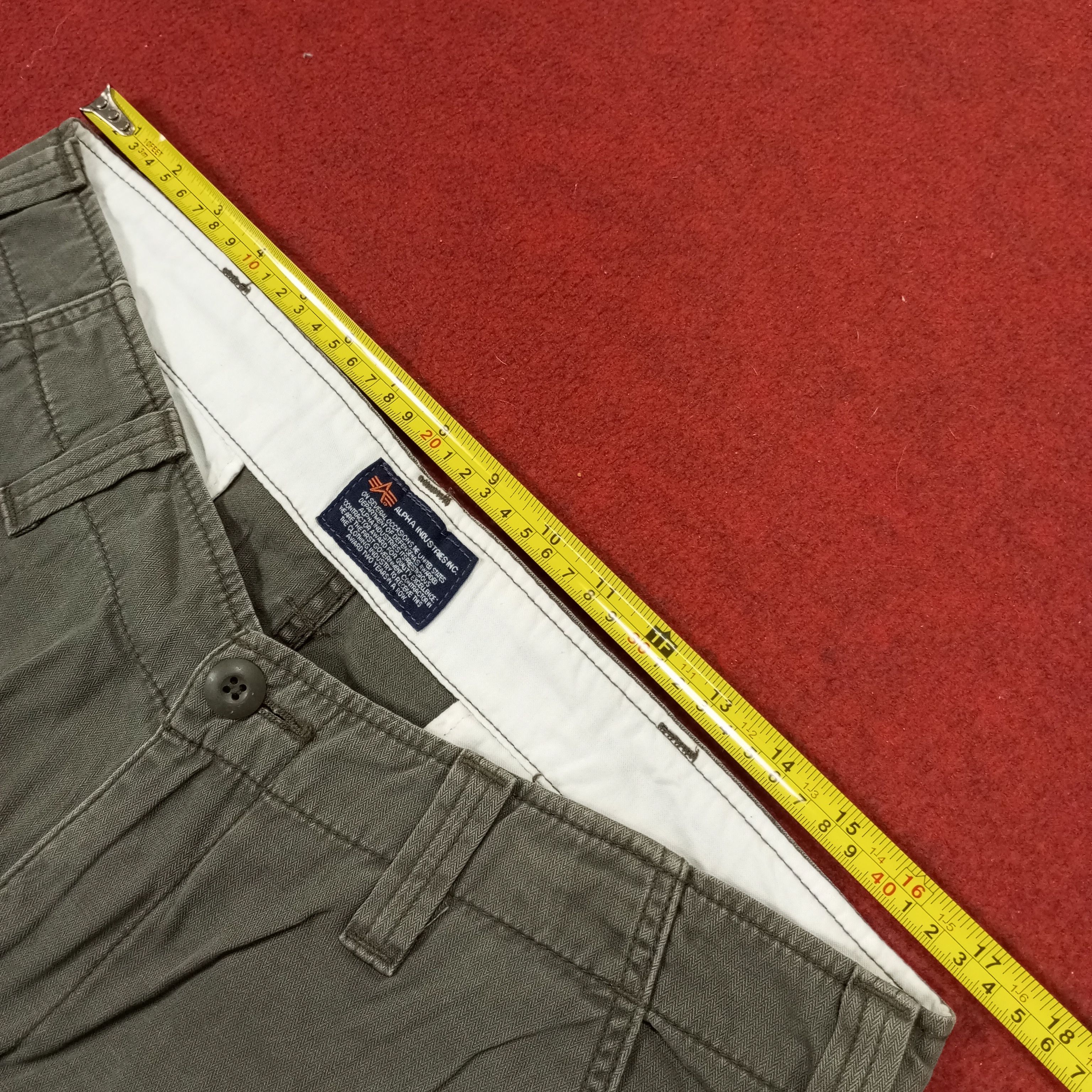 Alpha Industries × Vintage Alpha Industries Cargo Pocket Style Pants Size US 35 - 7 Thumbnail