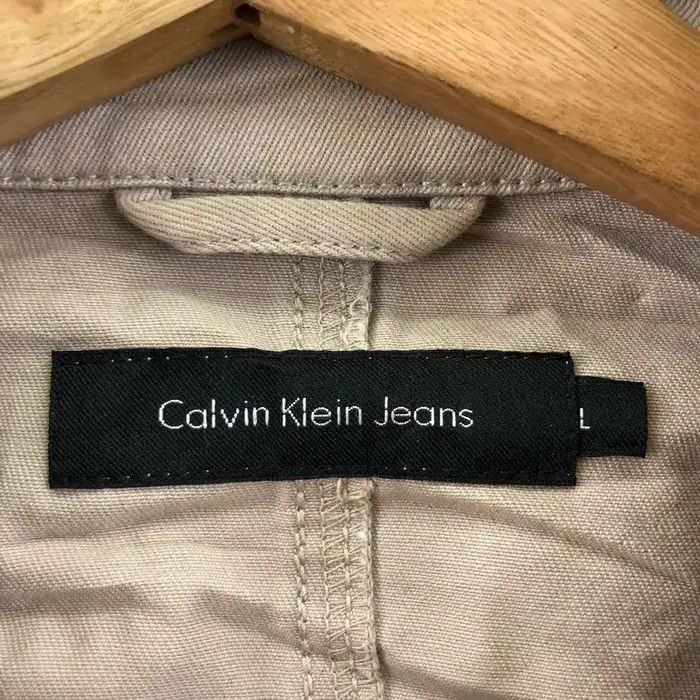 Calvin Klein Vtg CK CALVIN KLEIN Jeans 3 Button Cotton Blazer Coat Size L / US 10 / IT 46 - 6 Thumbnail