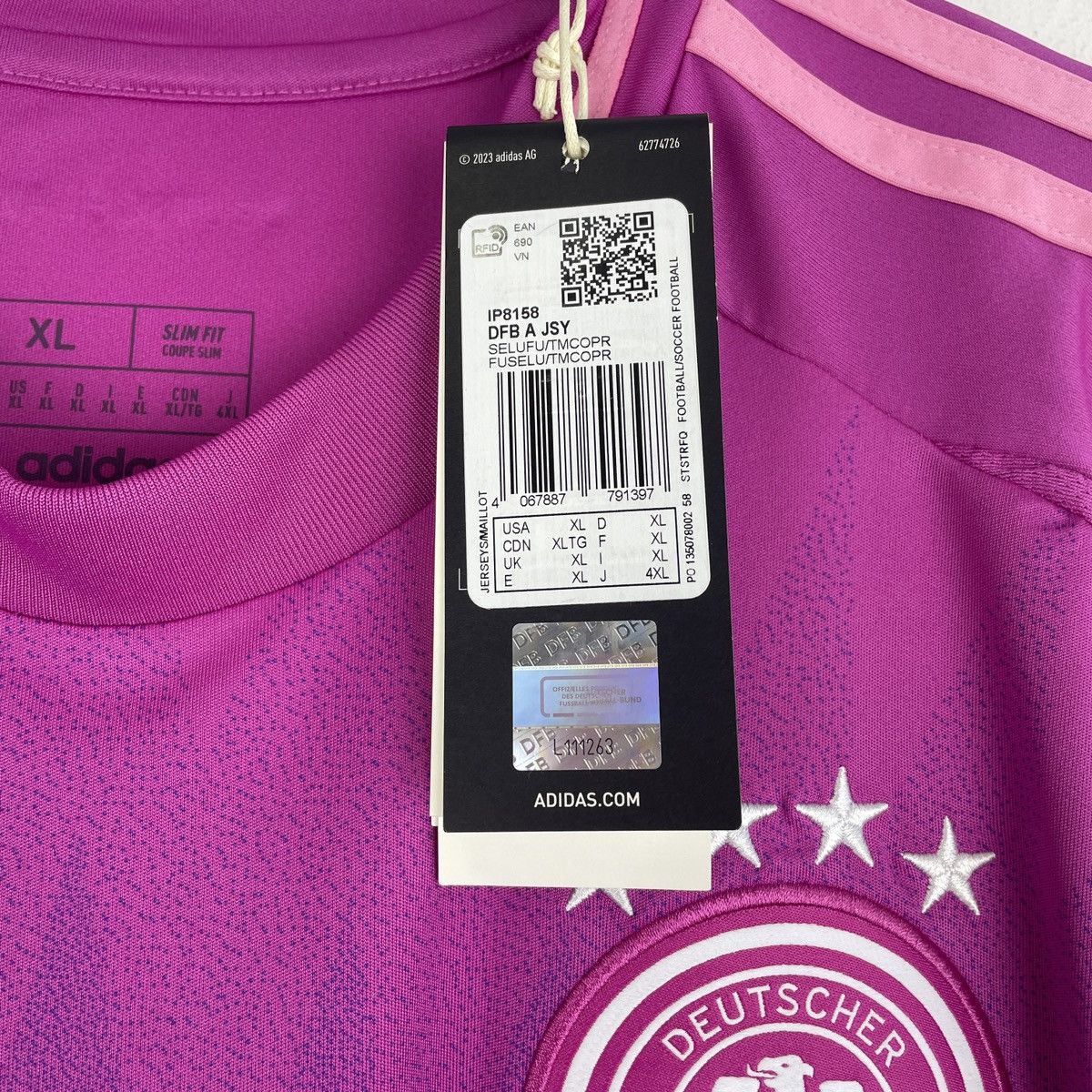 Adidas Germany Kai Havertz Adidas Pink Jersey Euro 2024 size XL Size US XL / EU 56 / 4 - 7 Thumbnail