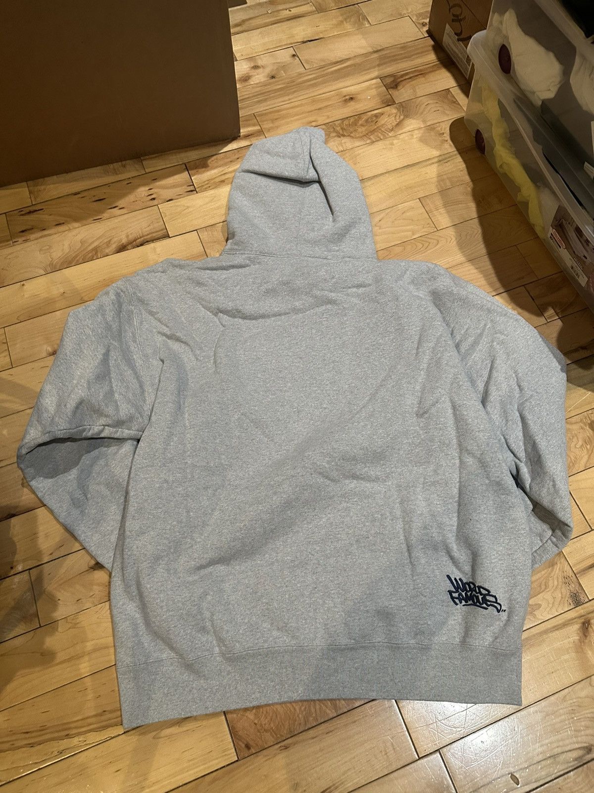 Supreme Heather Grey Handstyle Graffiti Chainstitch Pullover Hoodie Size US XXL / EU 58 / 5 - 3 Thumbnail