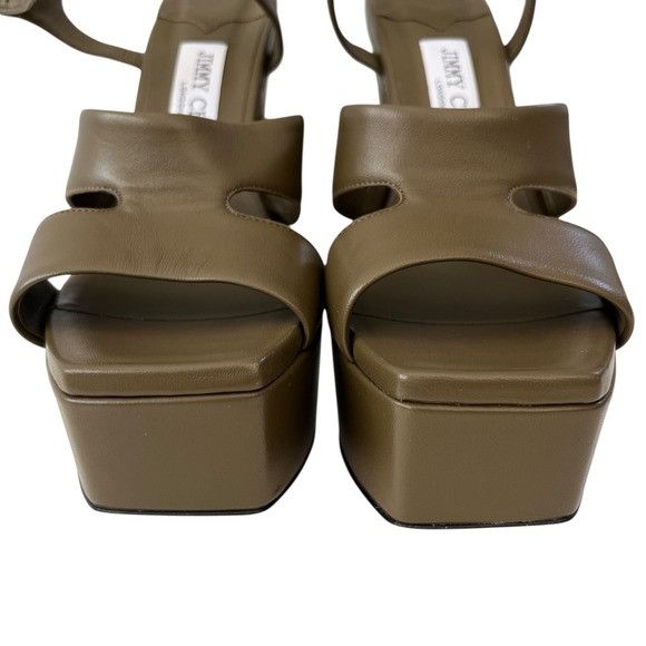 Jimmy Choo Jimmy Choo Ellison 140 Heel in Caper Green Size US 9.5 / IT 39.5 - 9 Thumbnail