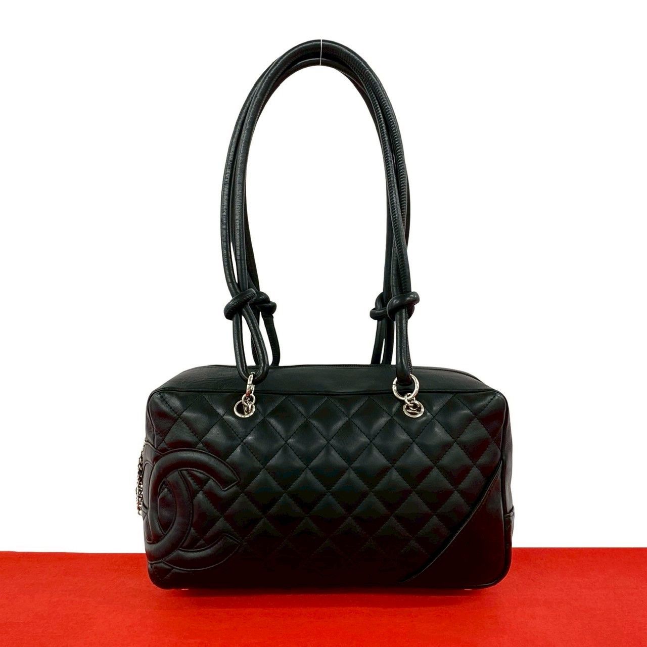 Chanel Chanel Chanel Cambon Line Leather Handbag Leather Handbag DUTY FREE for USA Size ONE SIZE - 1 Thumbnail