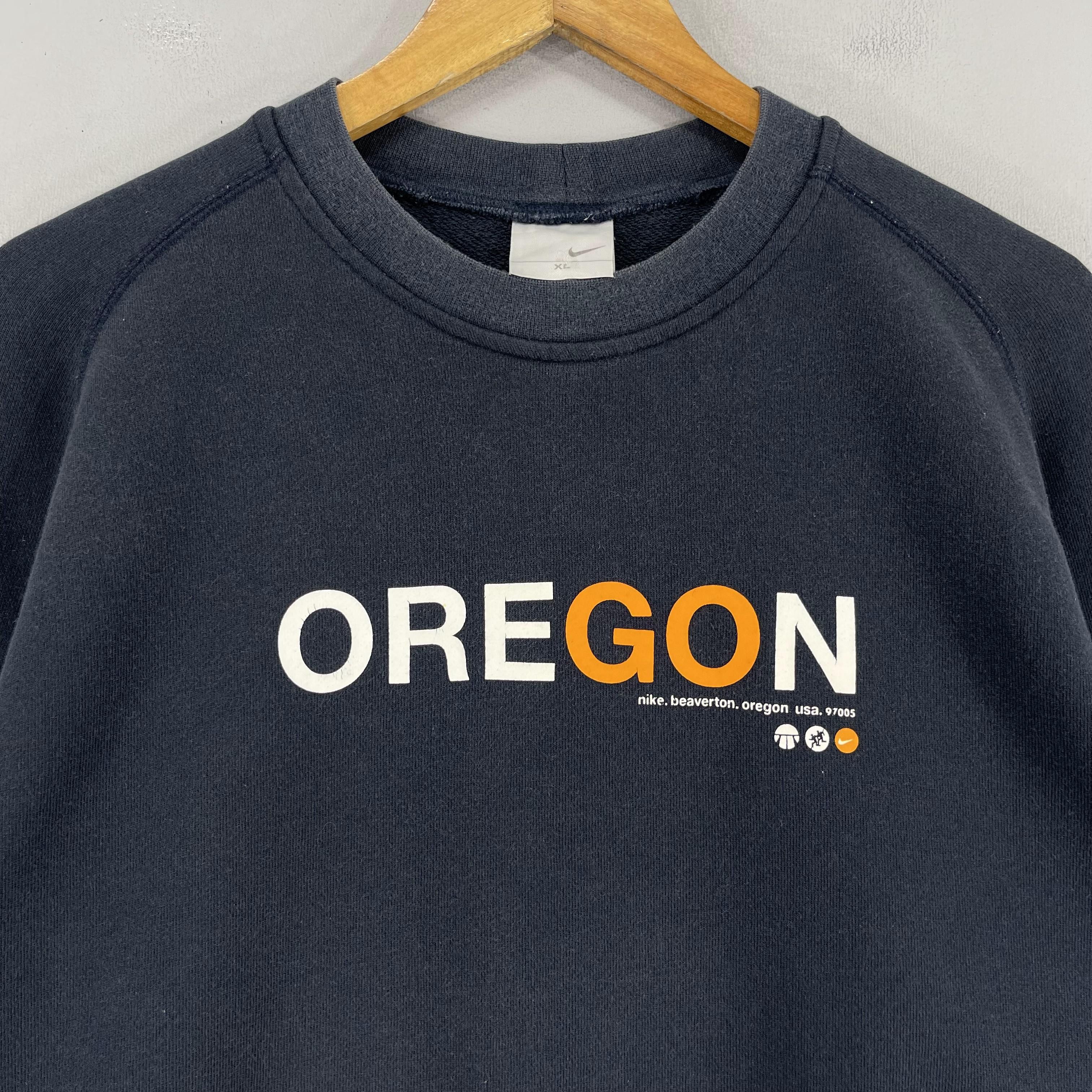 Nike × Vintage Vintage NIKE Oregon Usa Spellout Printed Sweatshirt Size US L / EU 52-54 / 3 - 2 Thumbnail