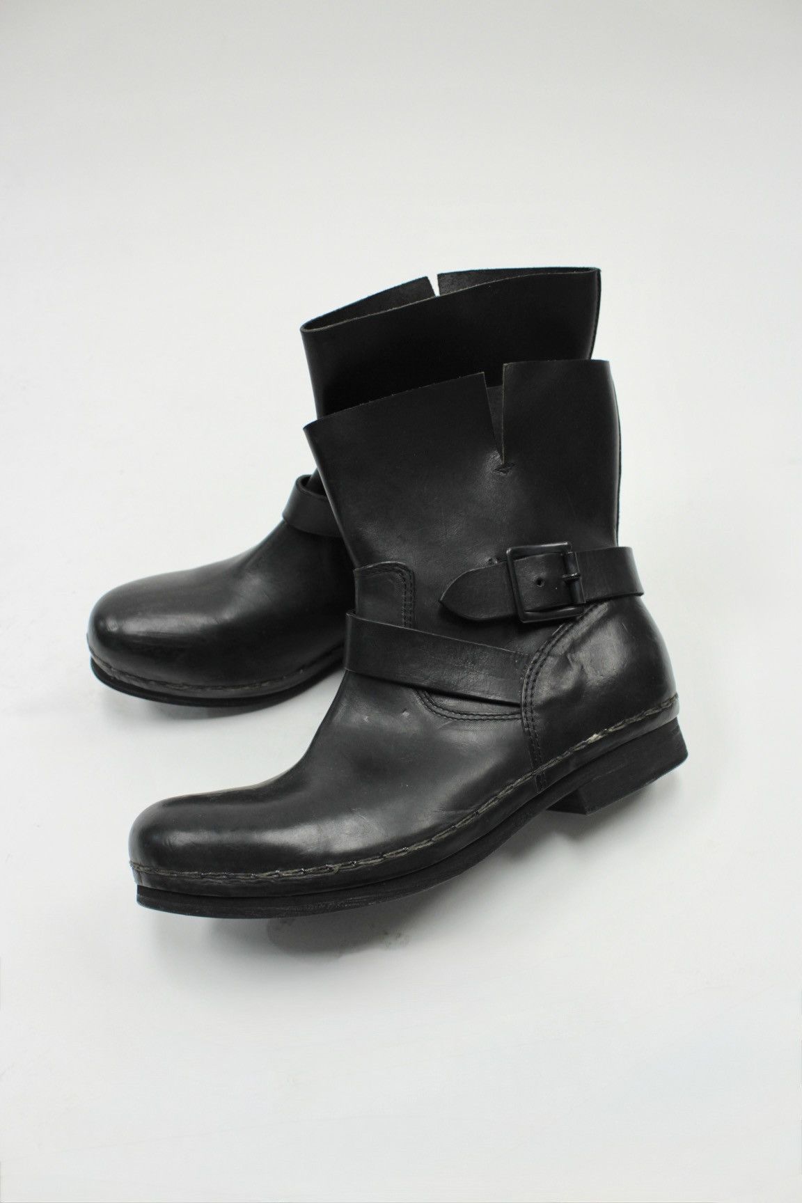 Isamu Katayama Backlash Ballet Isamu Katayama Backlash Black Leather Ankle Boots Size US 8 / IT 38 - 2 Thumbnail
