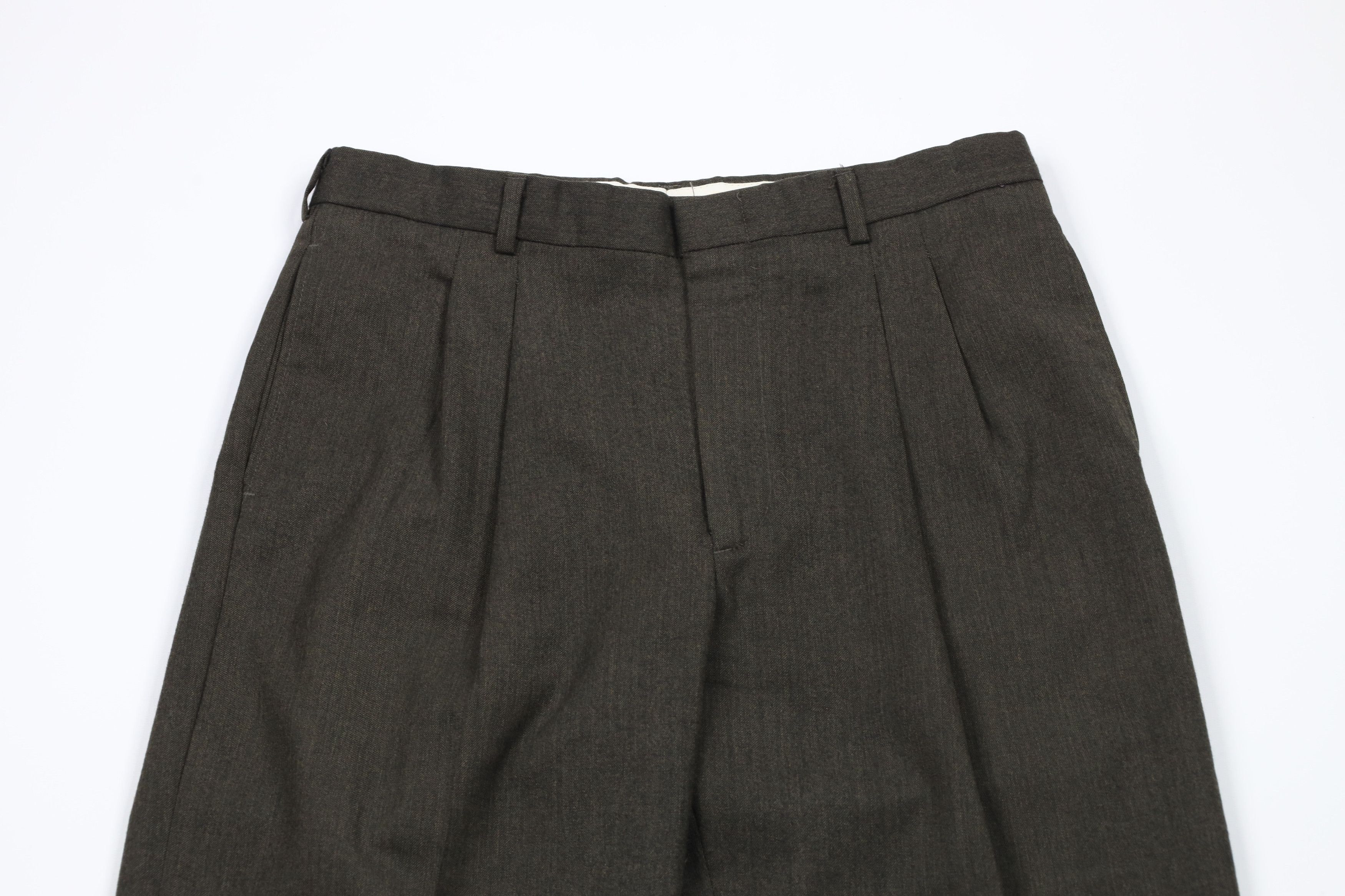 Vintage Vintage 90s Streetwear Wide Leg Chino Pants Trousers Green Size US 32 / EU 48 - 2 Thumbnail