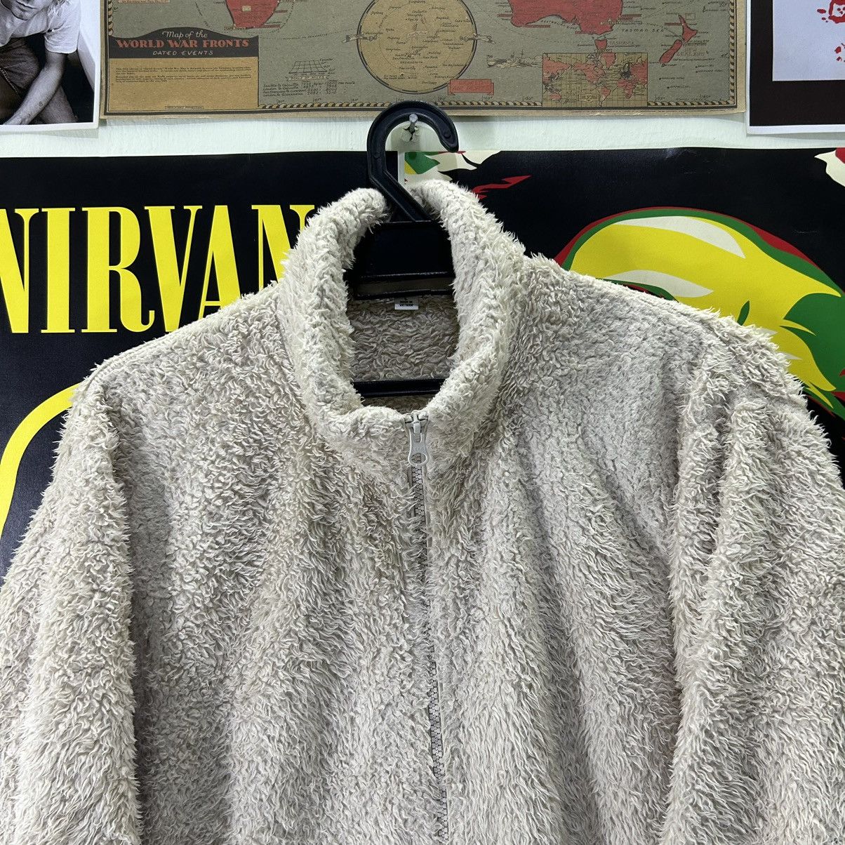 Uniqlo Vintage Uniqlo Faux Fur Zipped Sweater Size US L / EU 52-54 / 3 - 2 Thumbnail