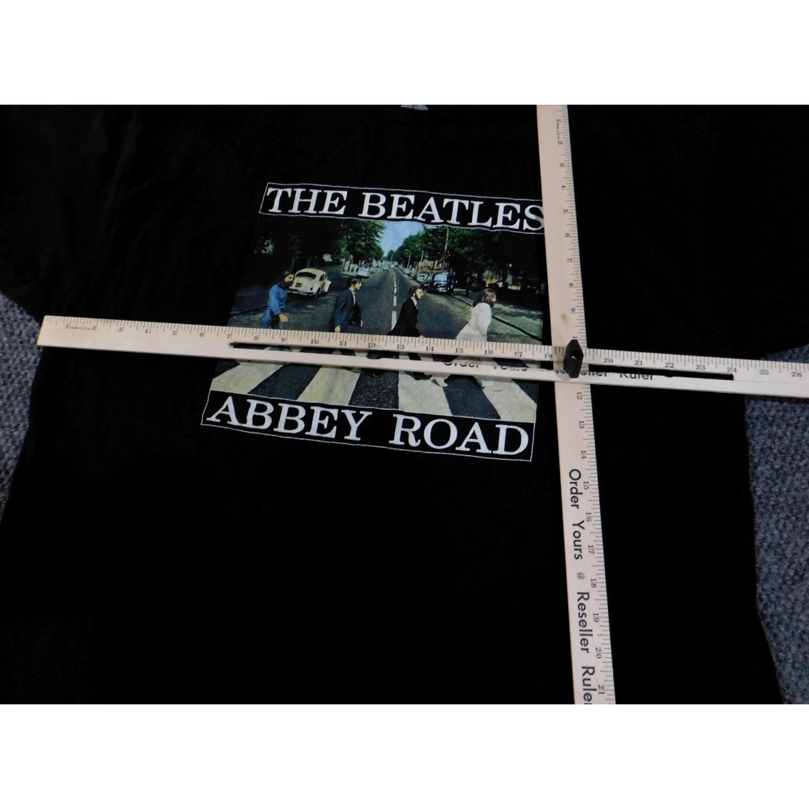 Vintage The Beatles Abbey Road Shirt Mens 2XL Black Graphic Band Tee Classic Rock Music Size US XXL / EU 58 / 5 - 6 Thumbnail