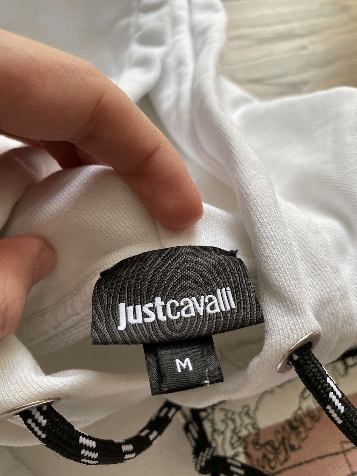 Designer × Just Cavalli × Roberto Cavalli Just Cavalli Hoodie White Size M Size US M / EU 48-50 / 2 - 11 Thumbnail