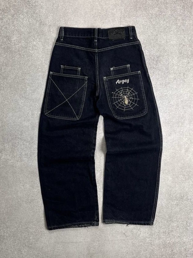 VINTAGE 90’s SPYDER EMBROIDERY JNCO STYLE JEANS Y2K 28