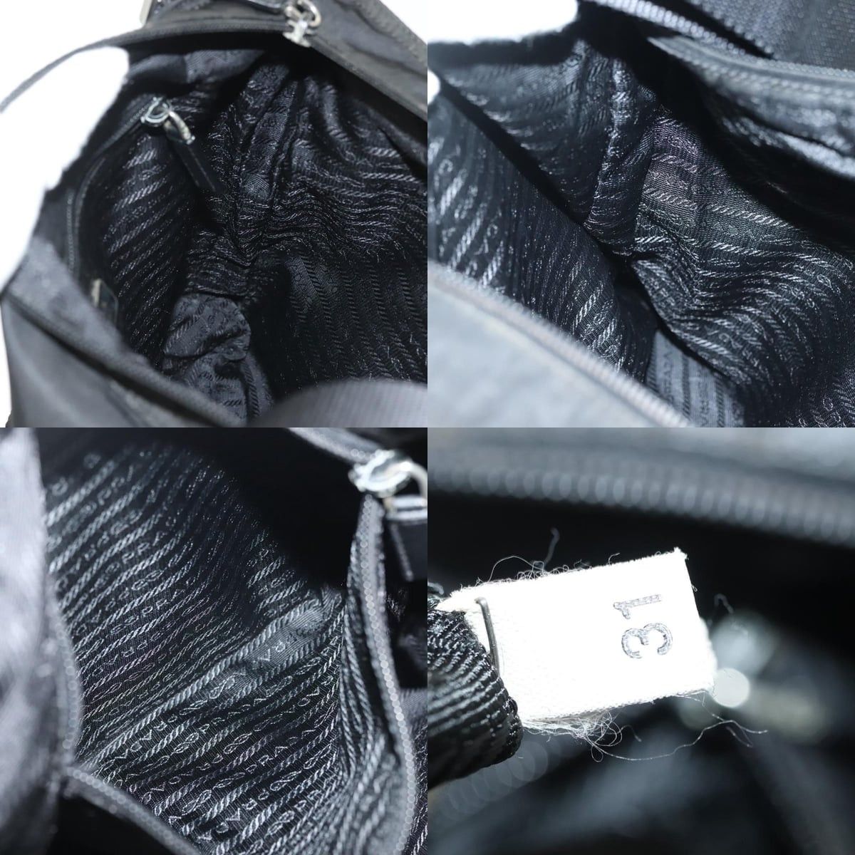 Prada PRADA Shoulder Bag Nylon Black Silver Size ONE SIZE - 12 Thumbnail