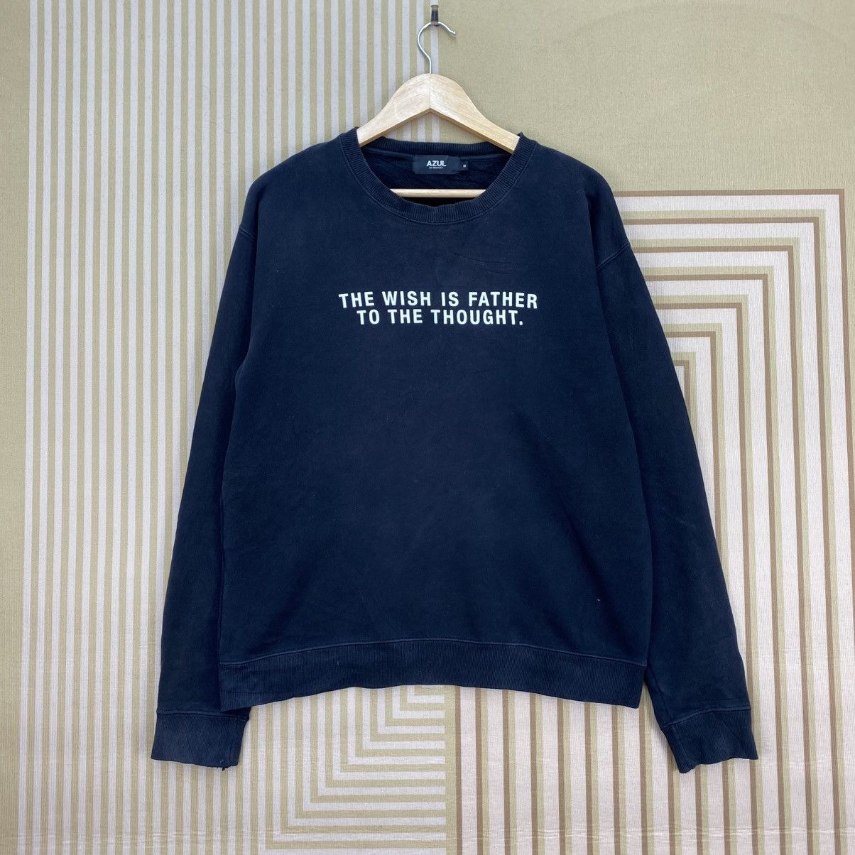Japanese Brand 🫶 AZUL by moussy "REMAIN OUT OF REACH" crewneck sweatshirt Size US M / EU 48-50 / 2 - 2 Thumbnail