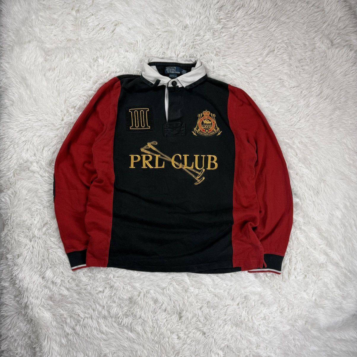 Pre-owned Polo Ralph Lauren T L Vintage Sweatshirt Polo Club 00s Y2k