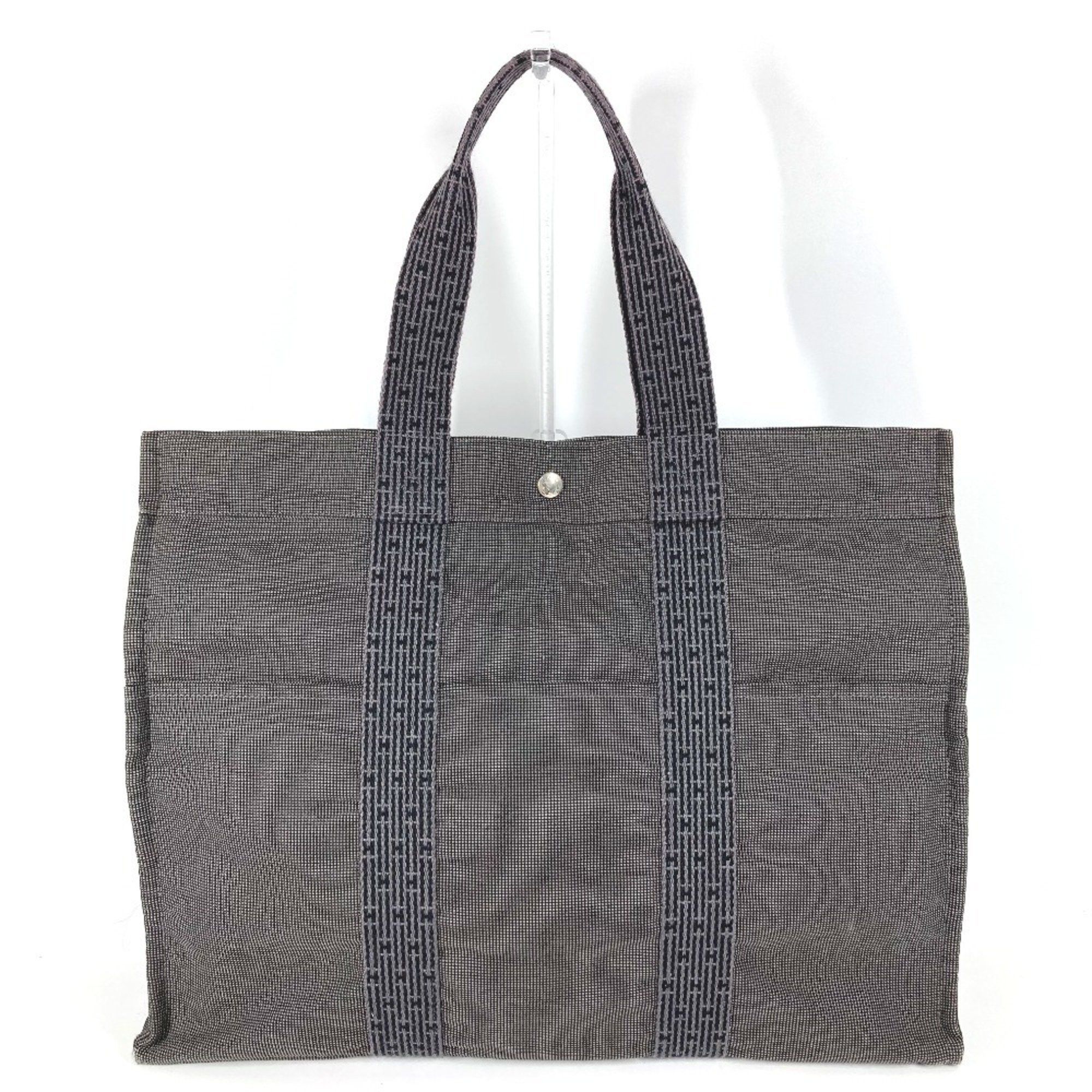 Hermes Air Line Gm Bag Tote Business Handbag Canvas Men's Women's Gray in Grey