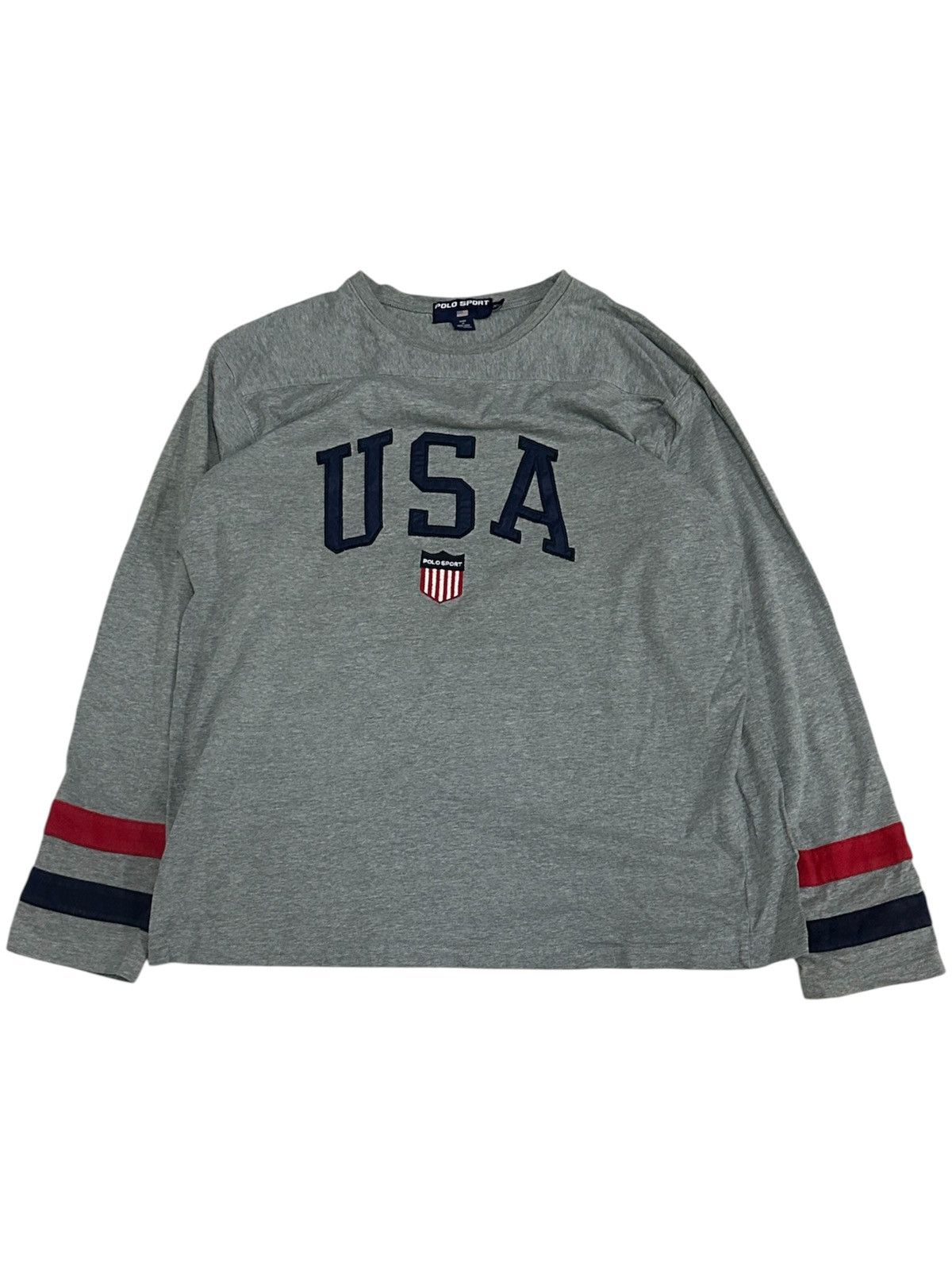 Polo Ralph Lauren Vintage Polo Ralph Lauren Polo Sport USA L/S Shirt Size US XL / EU 56 / 4 - 1 Thumbnail