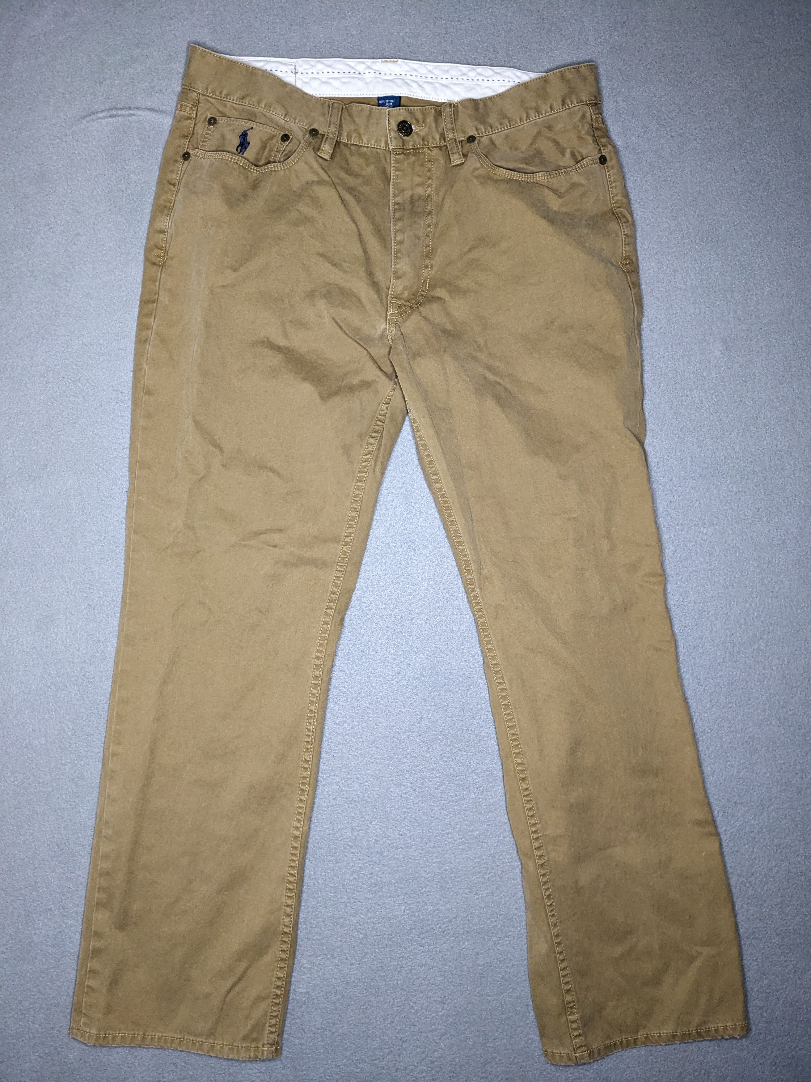Polo Ralph Lauren Polo Ralph Lauren Dungaree Pants 34x30 Straight Small Pony Size US 34 / EU 50 - 1 Thumbnail