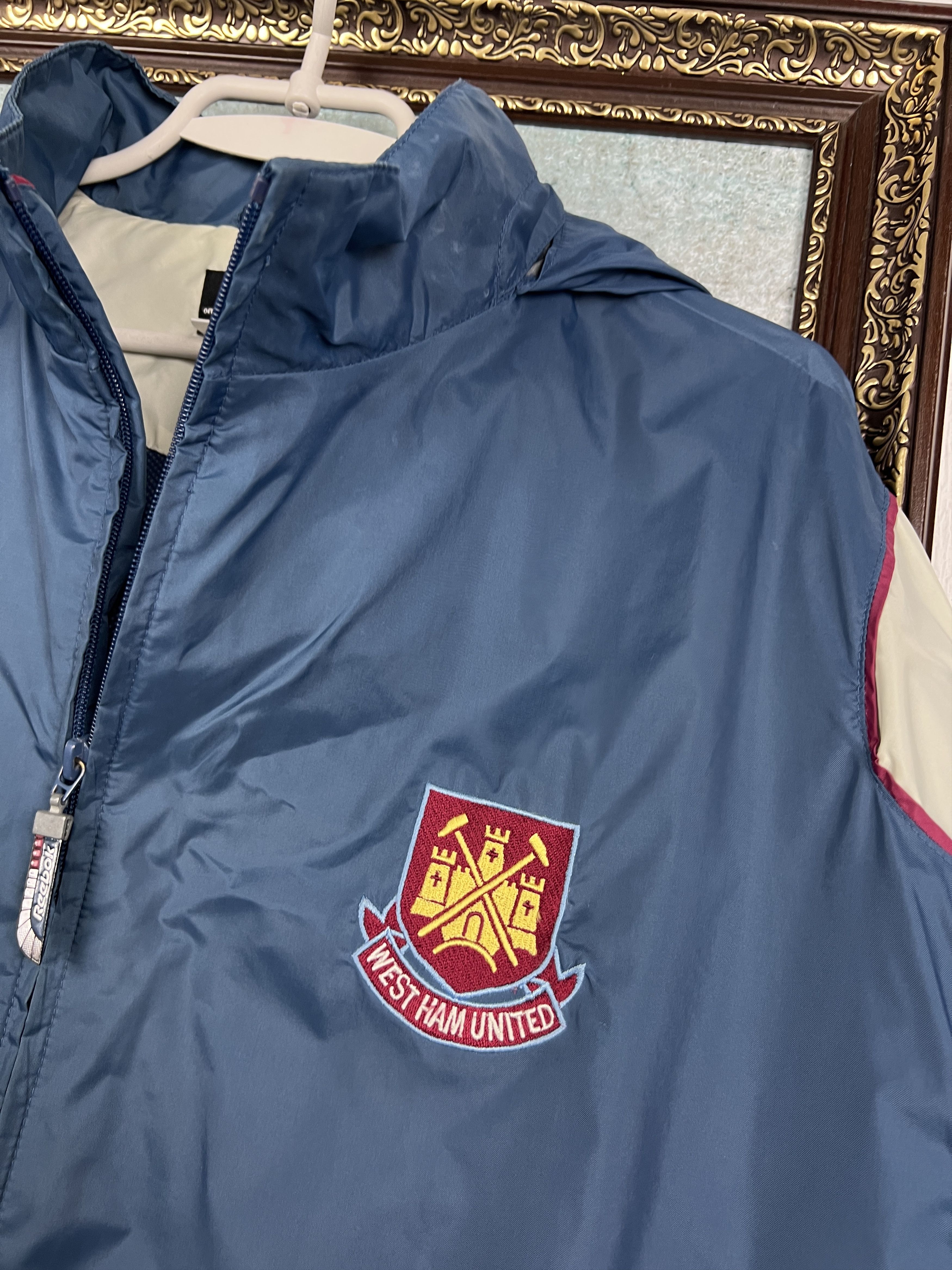Reebok West Ham United Football Jacket Soccer Track Top Windbreaker Size US XL / EU 56 / 4 - 5 Thumbnail