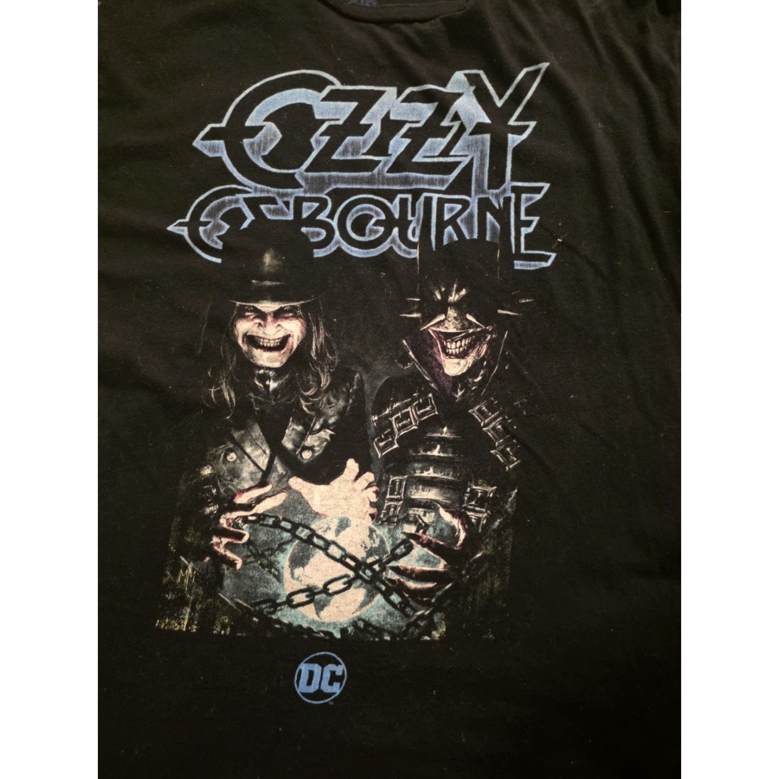 DC Comics VINTAGE DC Comics Dark Nights Heavy Metal Ozzy Osborne T Shirt Batman Joker Black Mens M Size Medium Sized Shirt Size US M / EU 48-50 / 2 - 2 Thumbnail