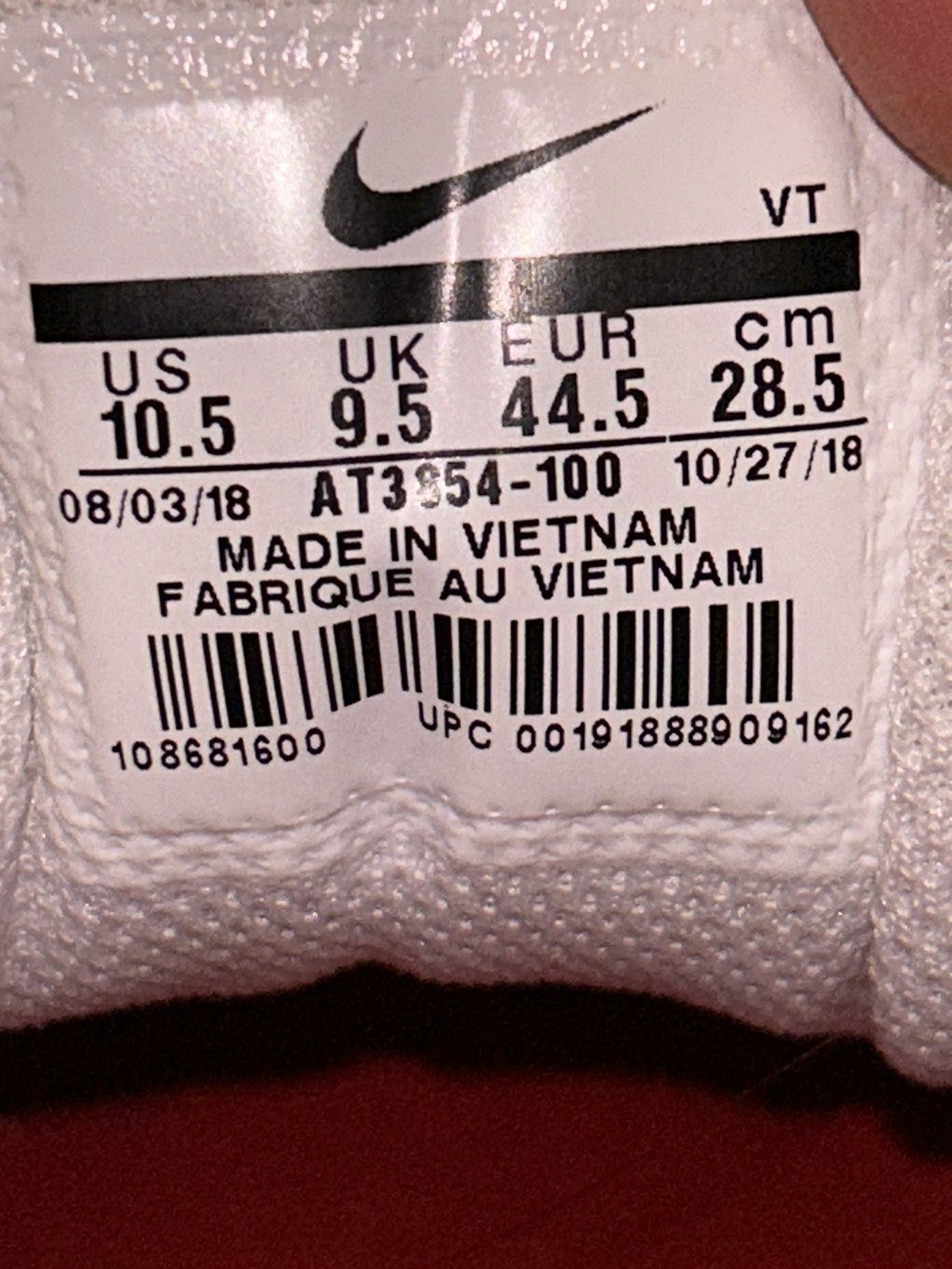 Nike × Supreme Supreme Air Max Red/White Size US 10.5 / EU 43-44 - 8 Thumbnail