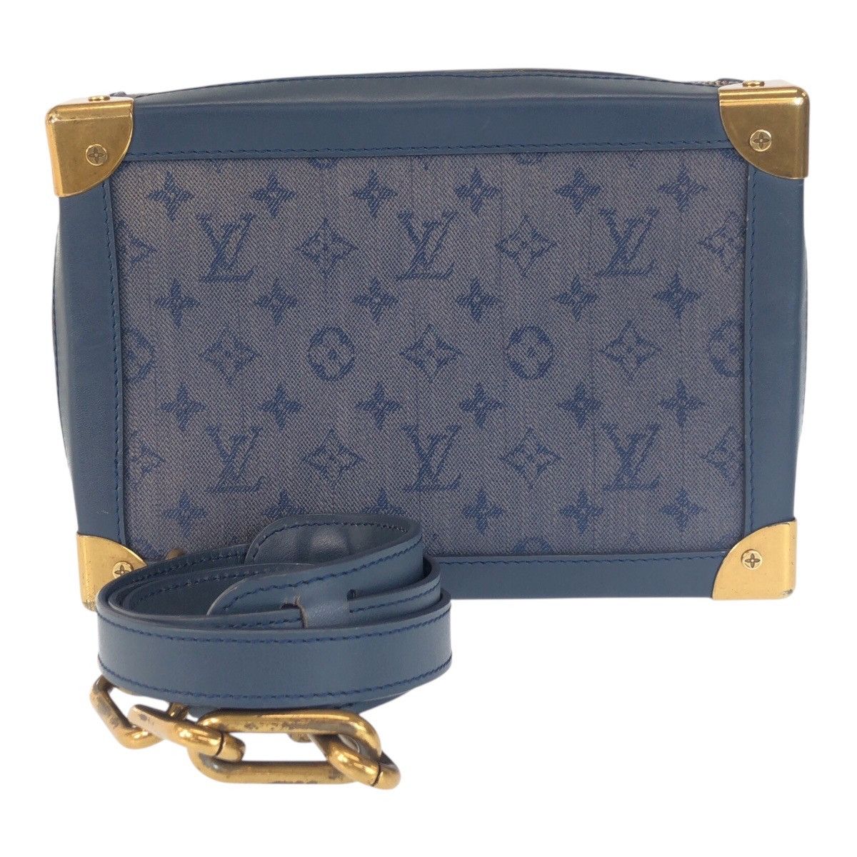 Louis Vuitton Louis Vuitton Louis Vuitton Soft Trunk Monogram Denim Shoulder Bag Textile Shoulder Bag M44723 DUTY FREE for USA Size ONE SIZE - 1 Thumbnail