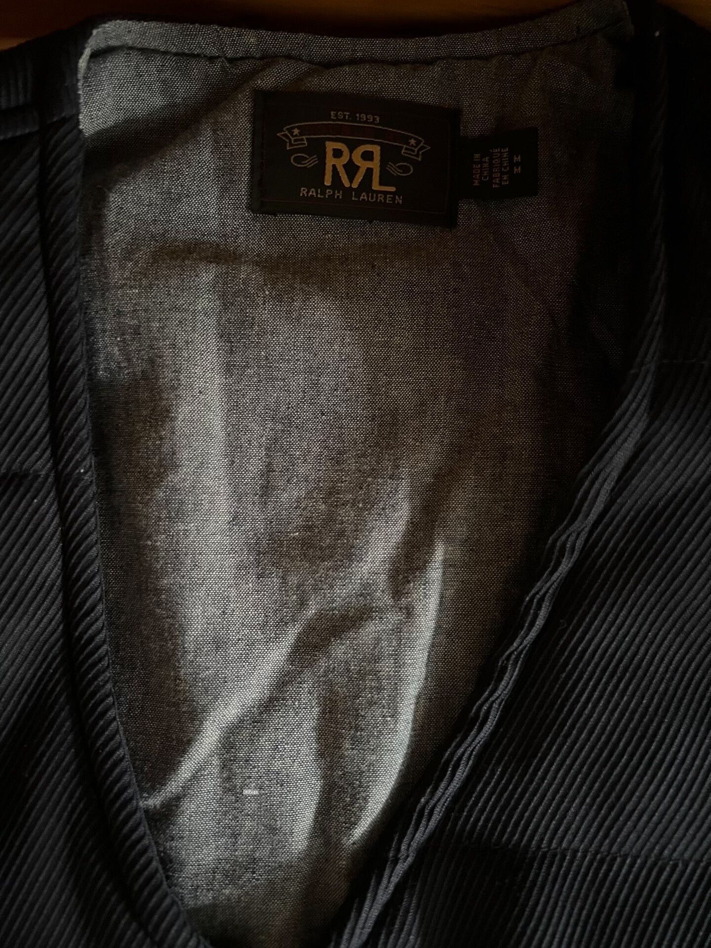 RRL Ralph Lauren RRL Indigo Dyed Wool Down Vest Size US M / EU 48-50 / 2 - 7 Thumbnail