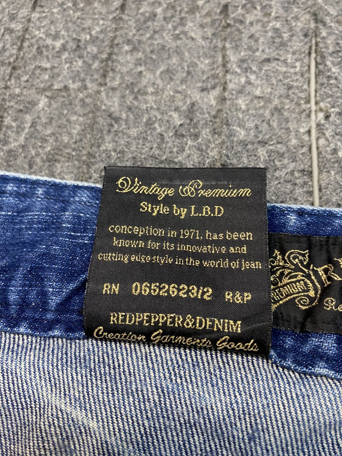 Other Red Pepper Red Label Whisker Denim Jeans Embroidery Logo Size US 32 / EU 48 - 14 Thumbnail
