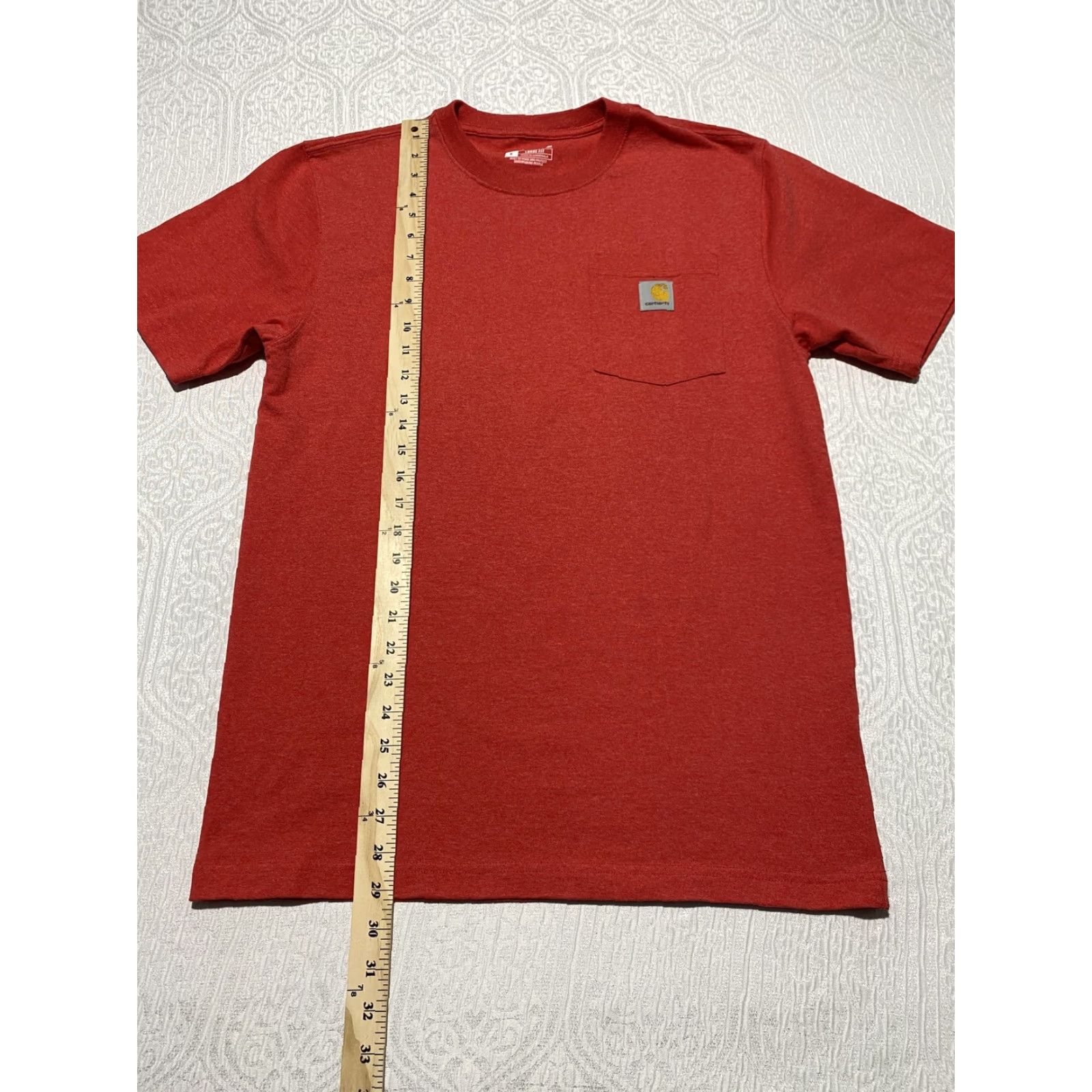 Carhartt Carhartt Shirt Mens Small Red Relaxed Fit Pocket Workwear Crewneck Tee K87-M Size US S / EU 44-46 / 1 - 3 Thumbnail