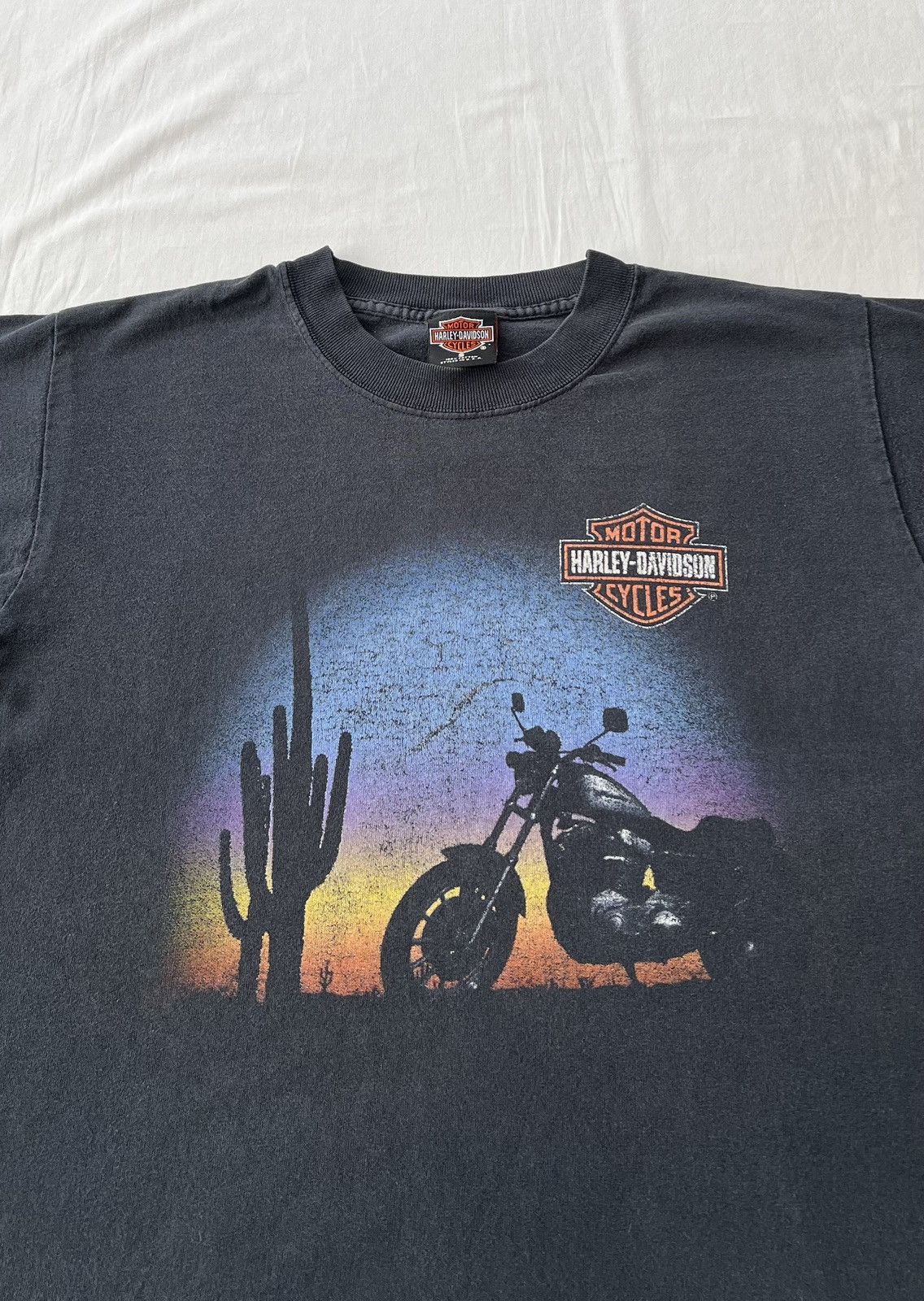 Harley Davidson Vintage 90s Harley Davidson England Black T-shirt Size US S / EU 44-46 / 1 - 4 Thumbnail